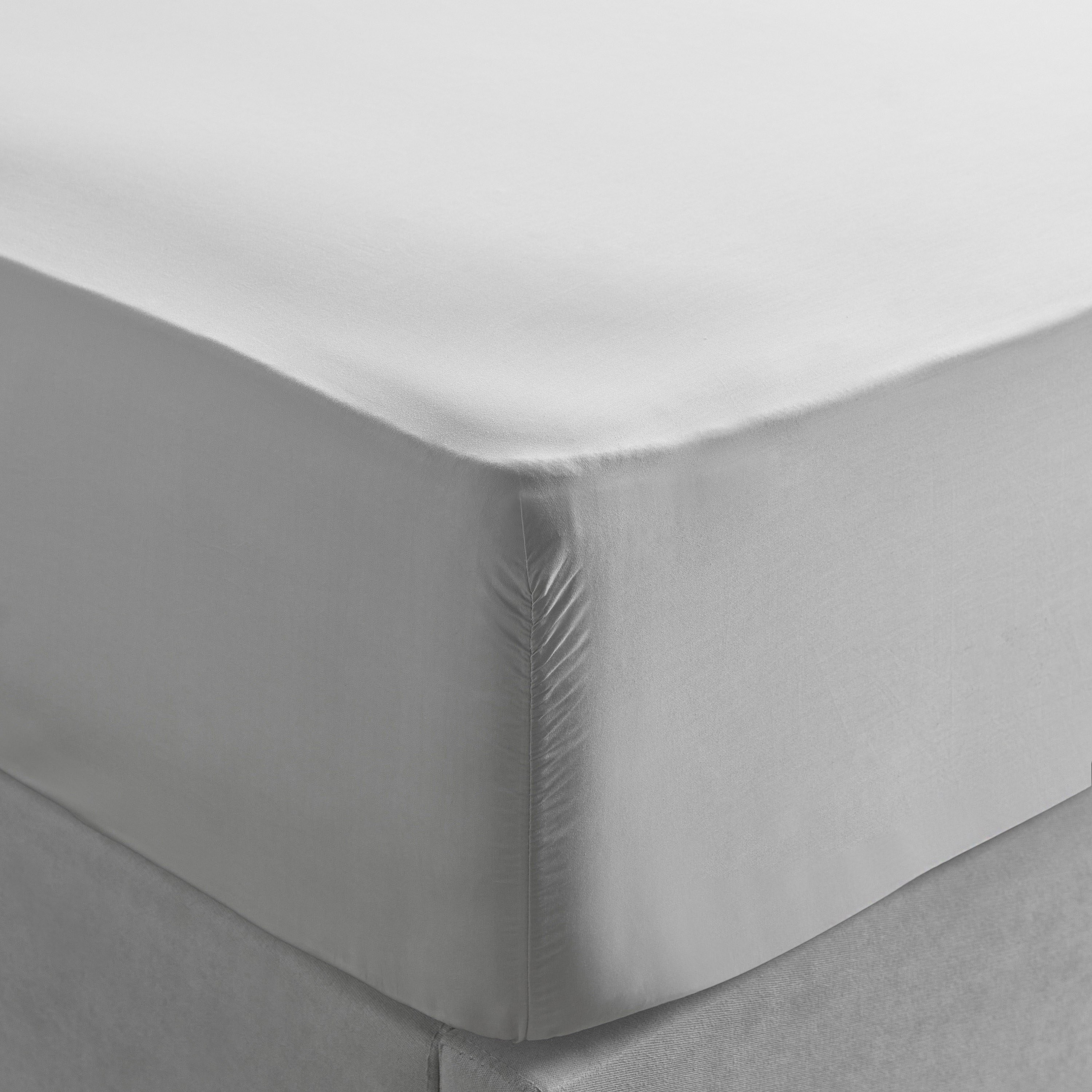 Eternity Cotton Percale 325 Thread Count Super King Fitted Sheet - 200x205 cm-household-bedding-sheetsandpillowcases-fittedsheets-image-1