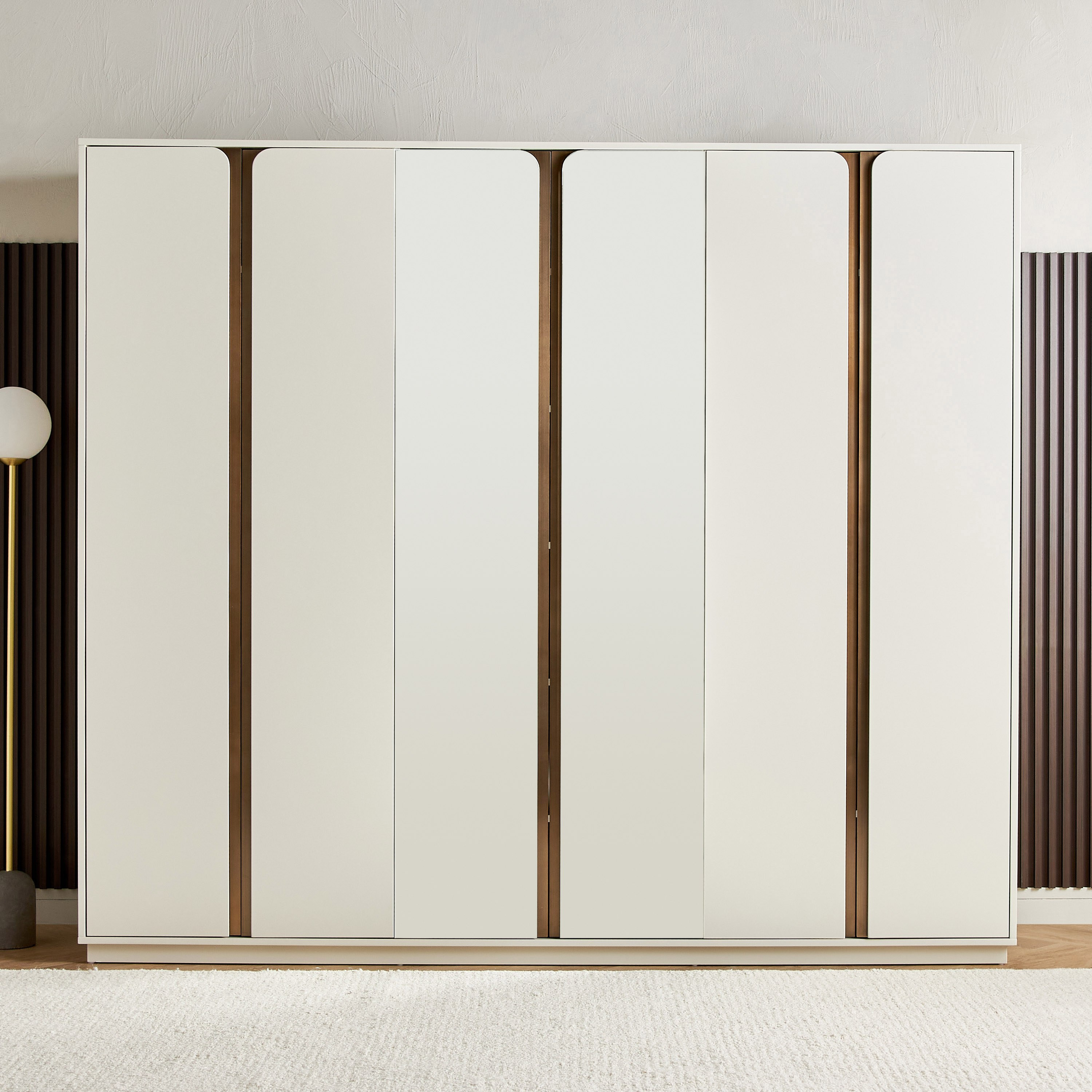 Nordic French 6-Door Wardrobe-furniture-bedroom-wardrobes-image-2