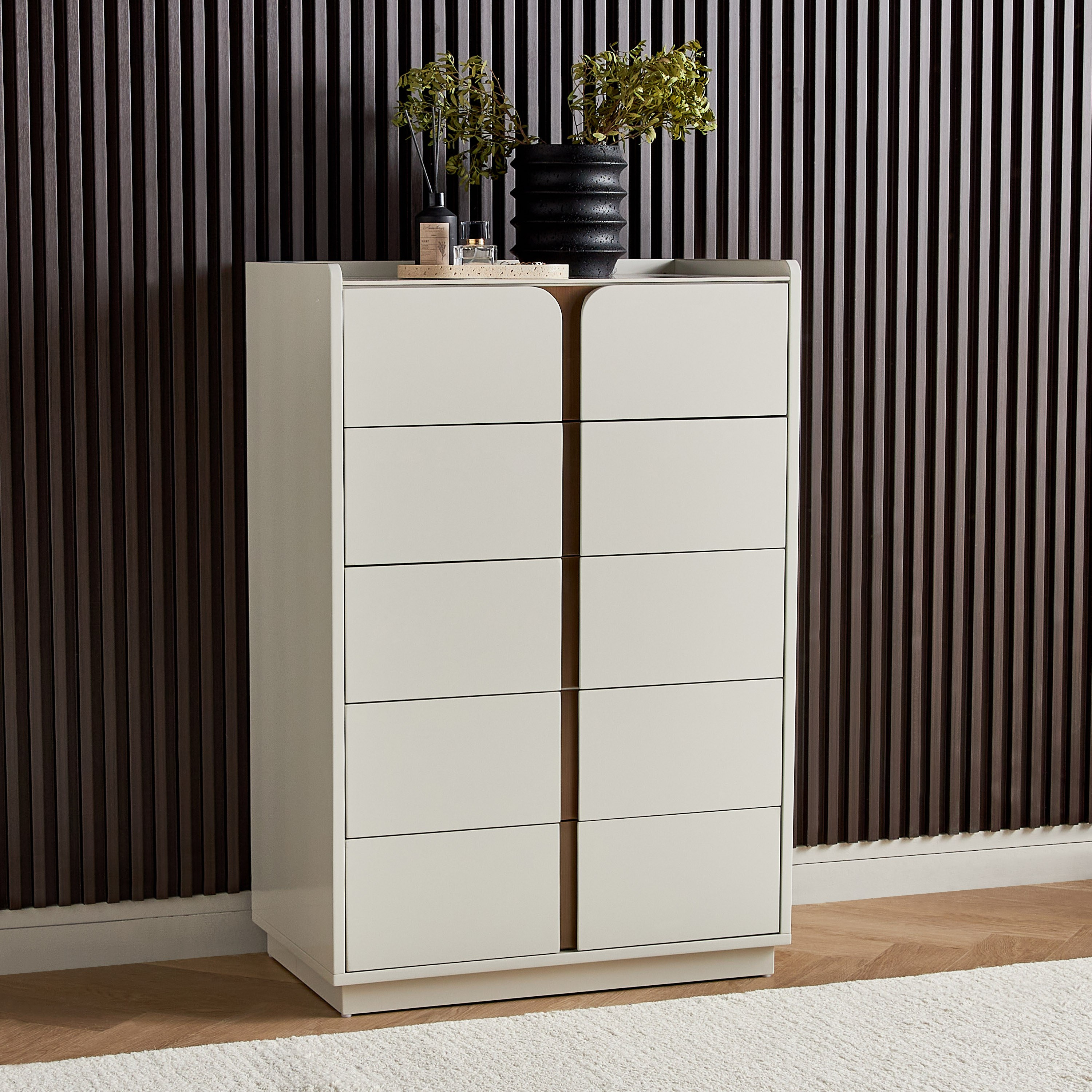 Nordic French Chest of 5-Drawers-furniture-bedroom-chestofdrawers-image-1