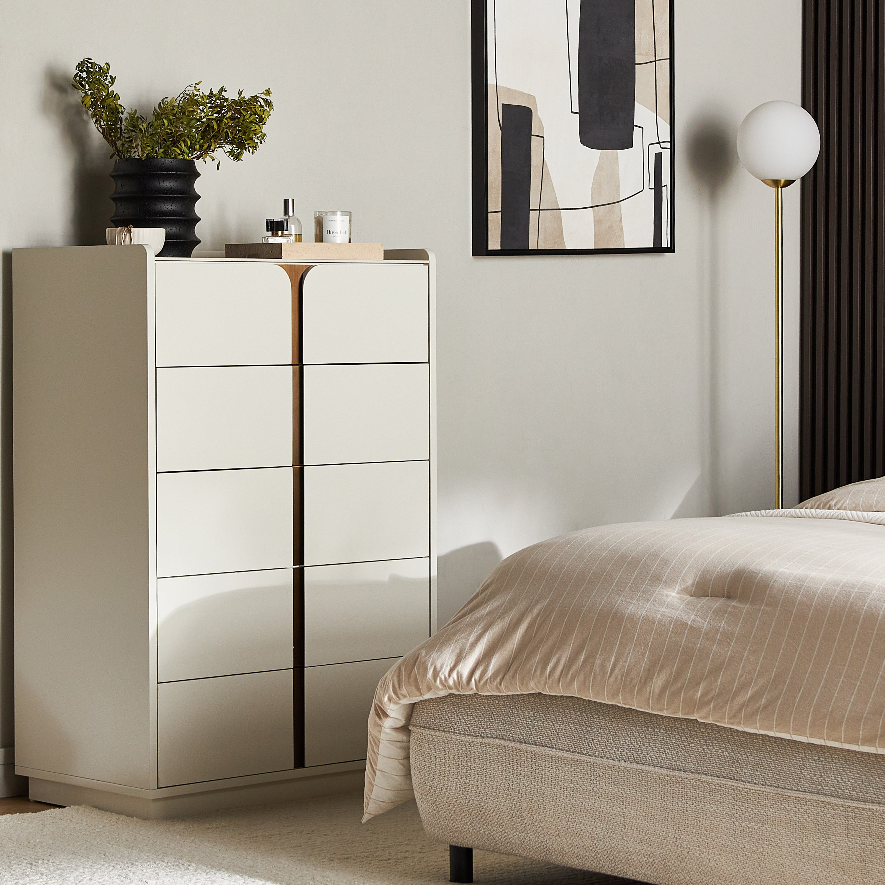 Nordic French Chest of 5-Drawers-furniture-bedroom-chestofdrawers-image-5
