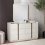 Nordic French Dressing Table with Mirror-furniture-bedroom-dressersandmirrors-image-1