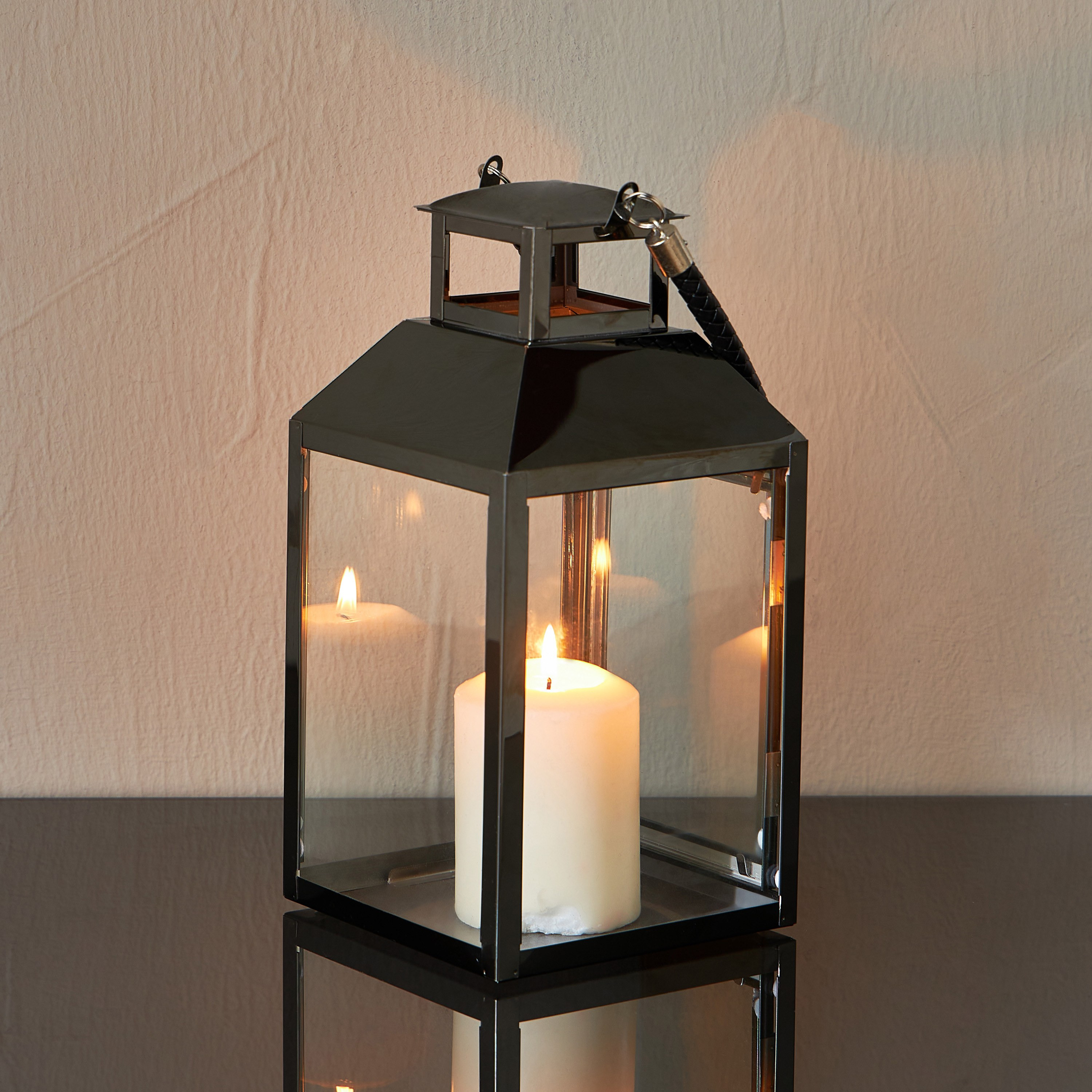Luis Metal Lantern - 28 cm-household-decor-candleholdersandlanterns-image-3