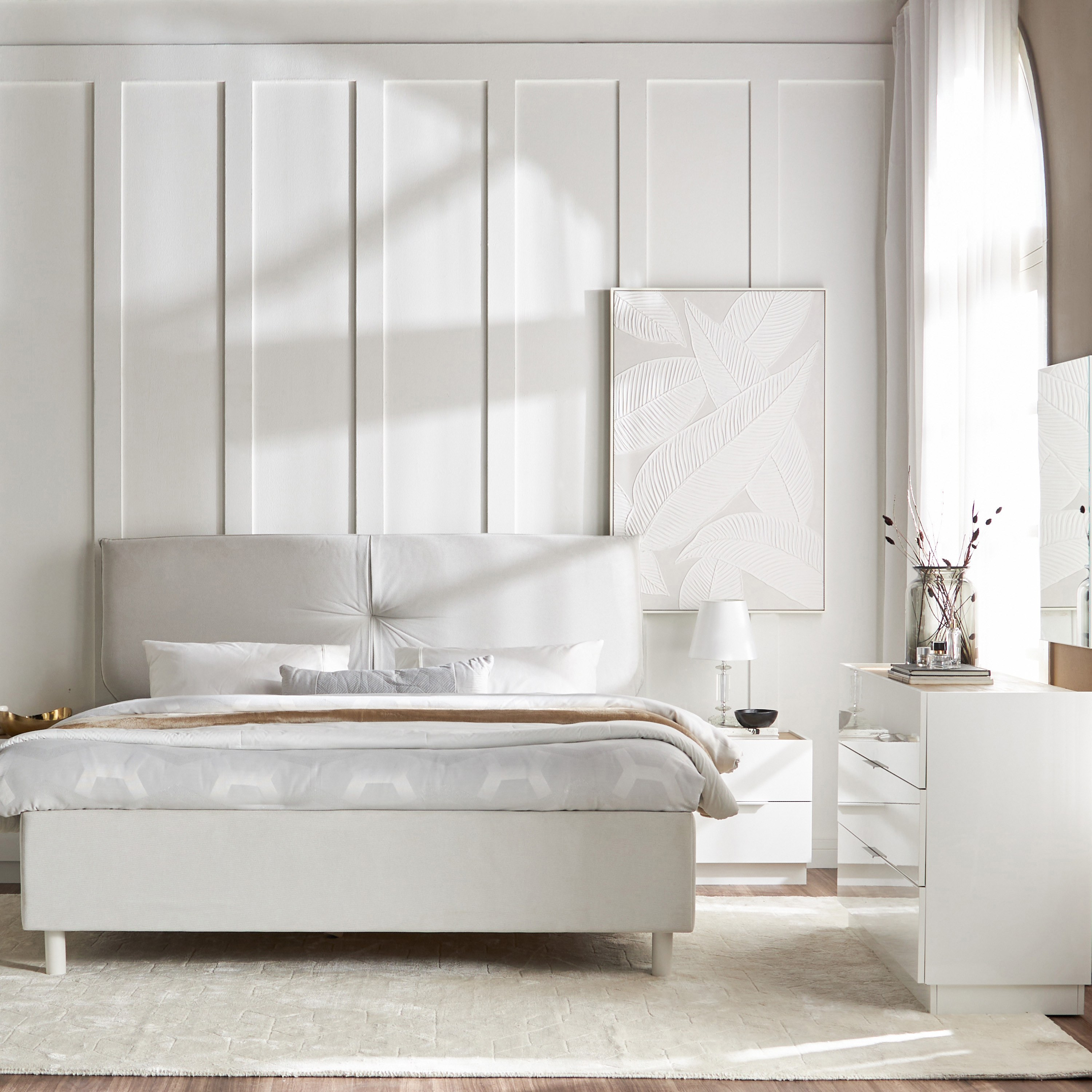 White diamond deals bedroom set