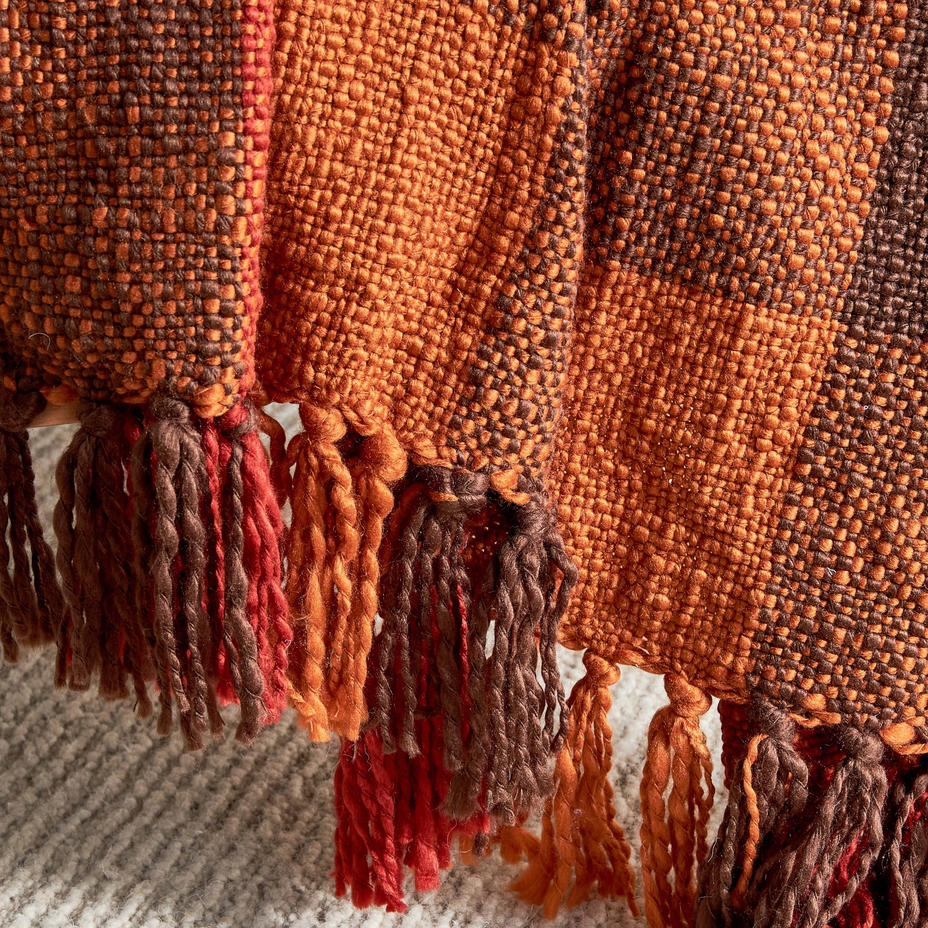 Chunky Plaid Throw - 130x170 cm-household-cushionsandthrows-throwsandblankets-throws-image-2