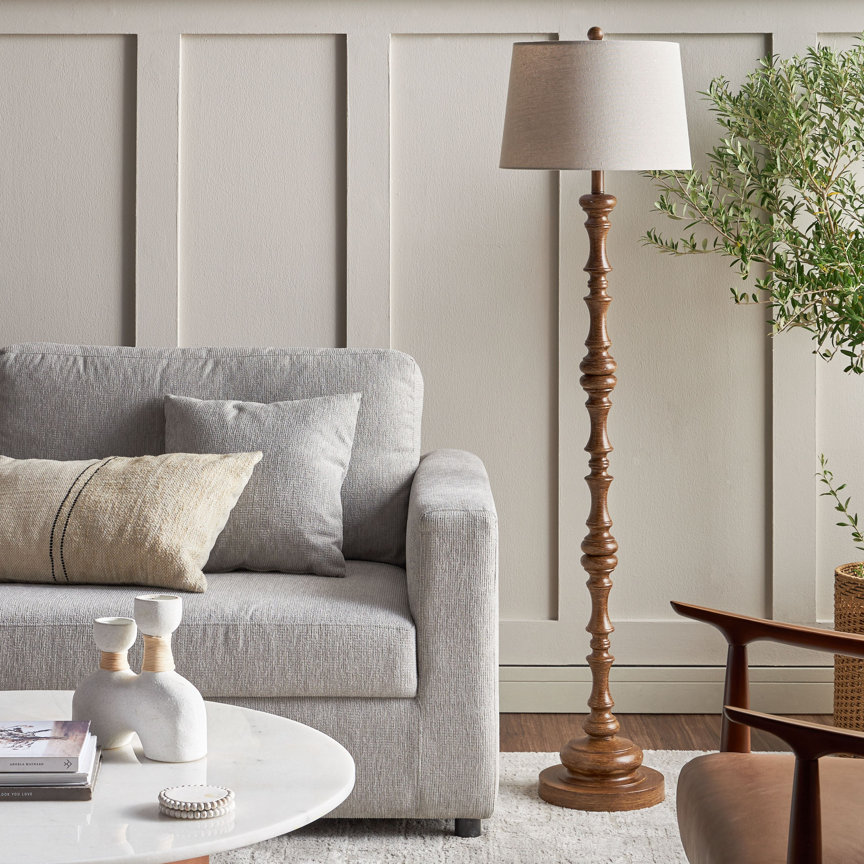 Theseus Polyresin Floor Lamp - 153 cm-household-lighting-floorlamps-image-6