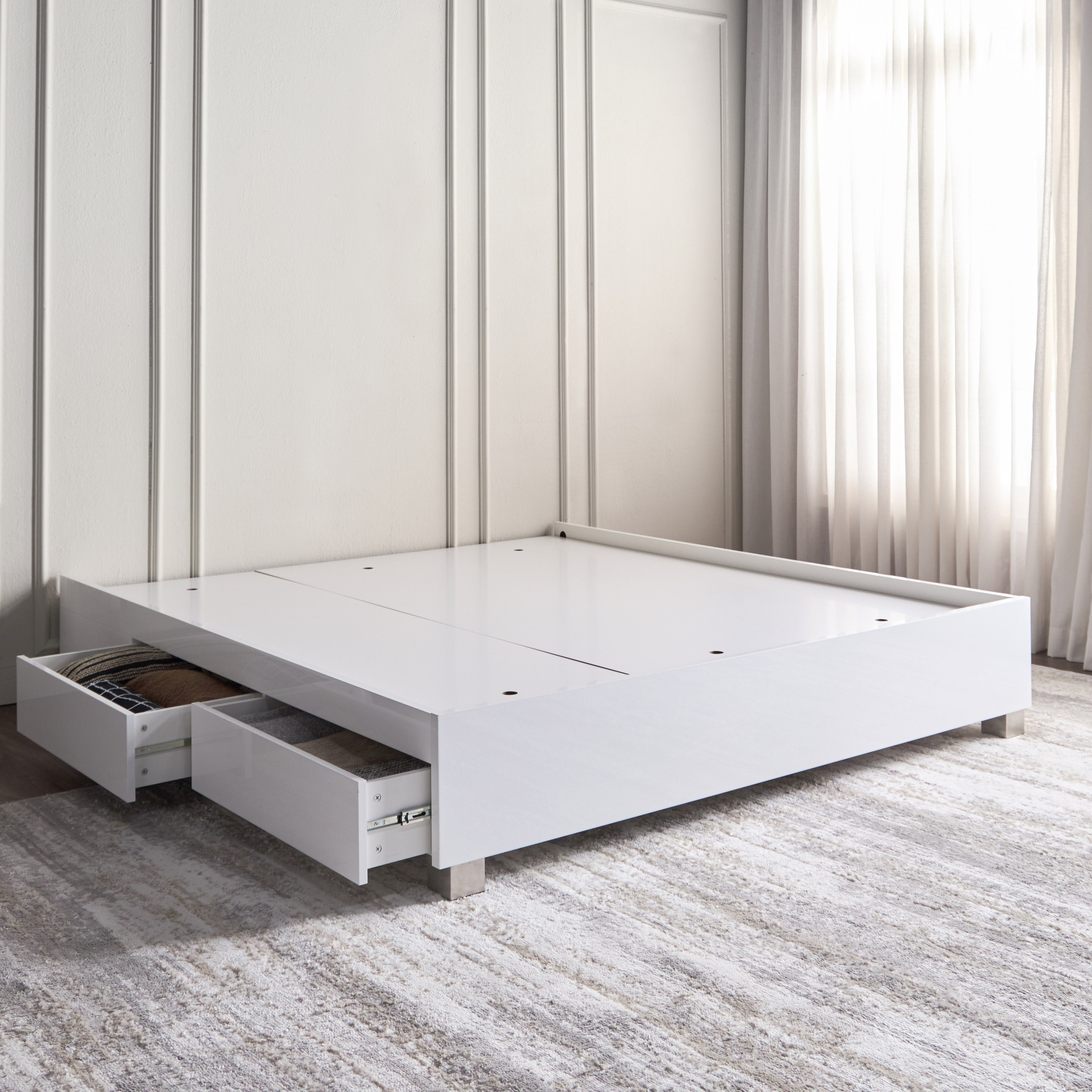 Verona Queen Modular Bed Base with Drawers - 160x200 cm
