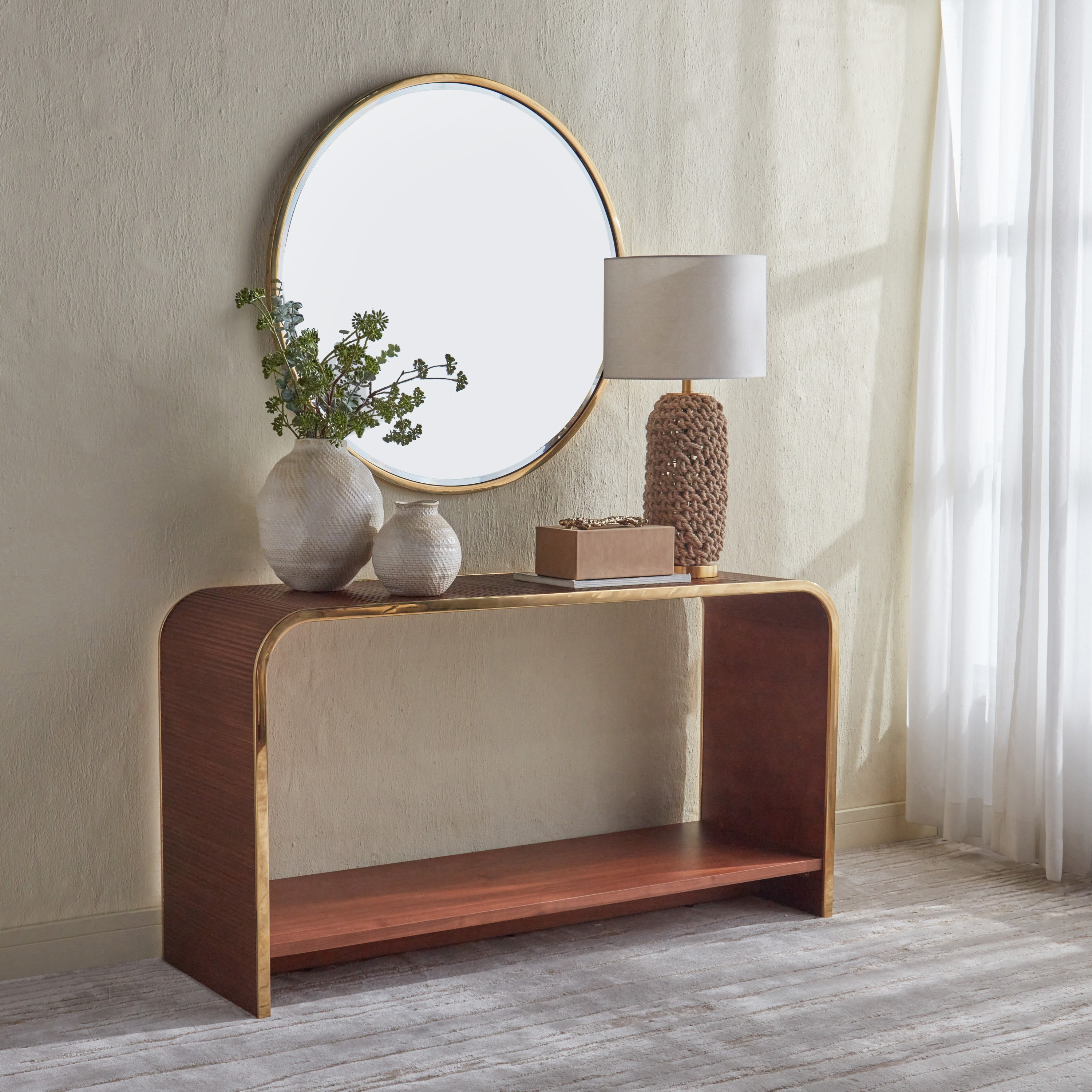 Console Table Mirror Shop Elegance Console Table with Mirror | Homecentre Oman