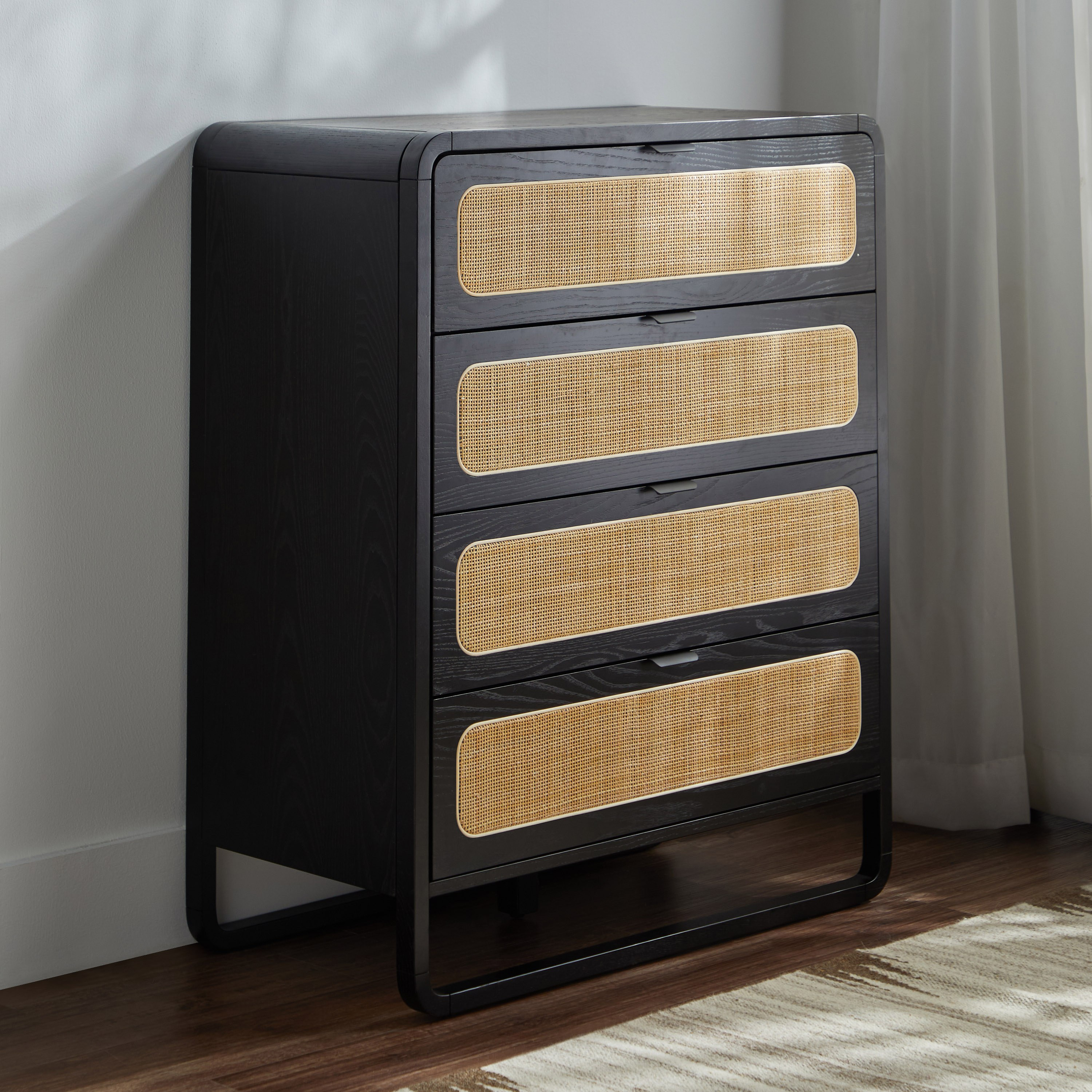 Cane chest of deals drawers