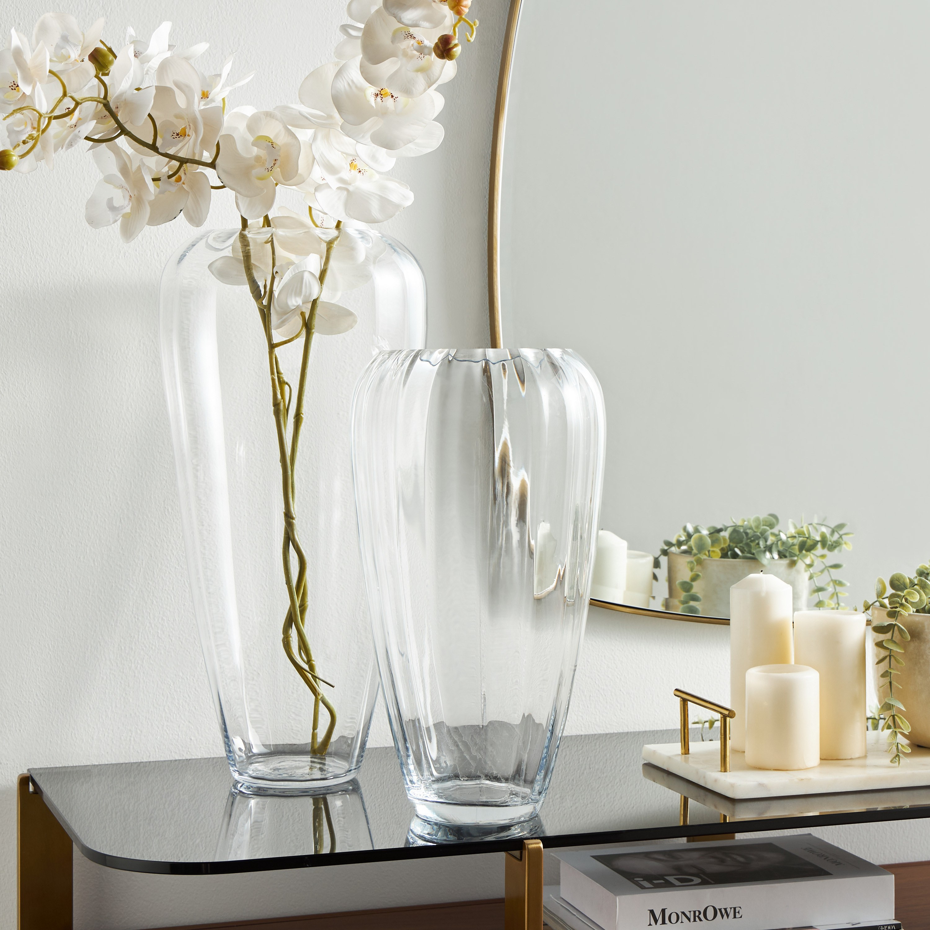 مزهرية زجاجية - إسينشال - 39 سم-household-decor-vasesandbowls-image-3