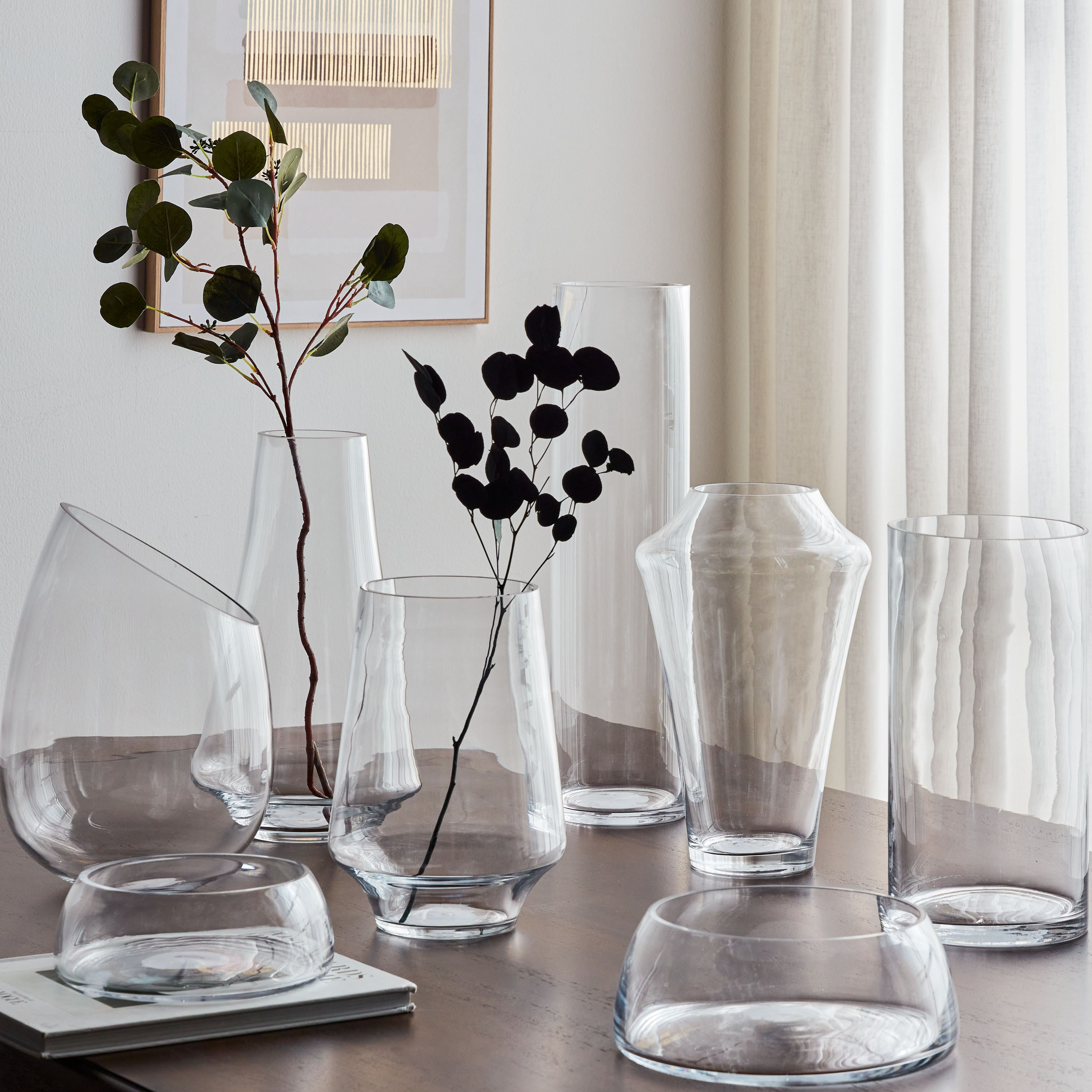 Essential Glass Decorative Bowl - 19 cm-household-decor-vasesandbowls-image-3