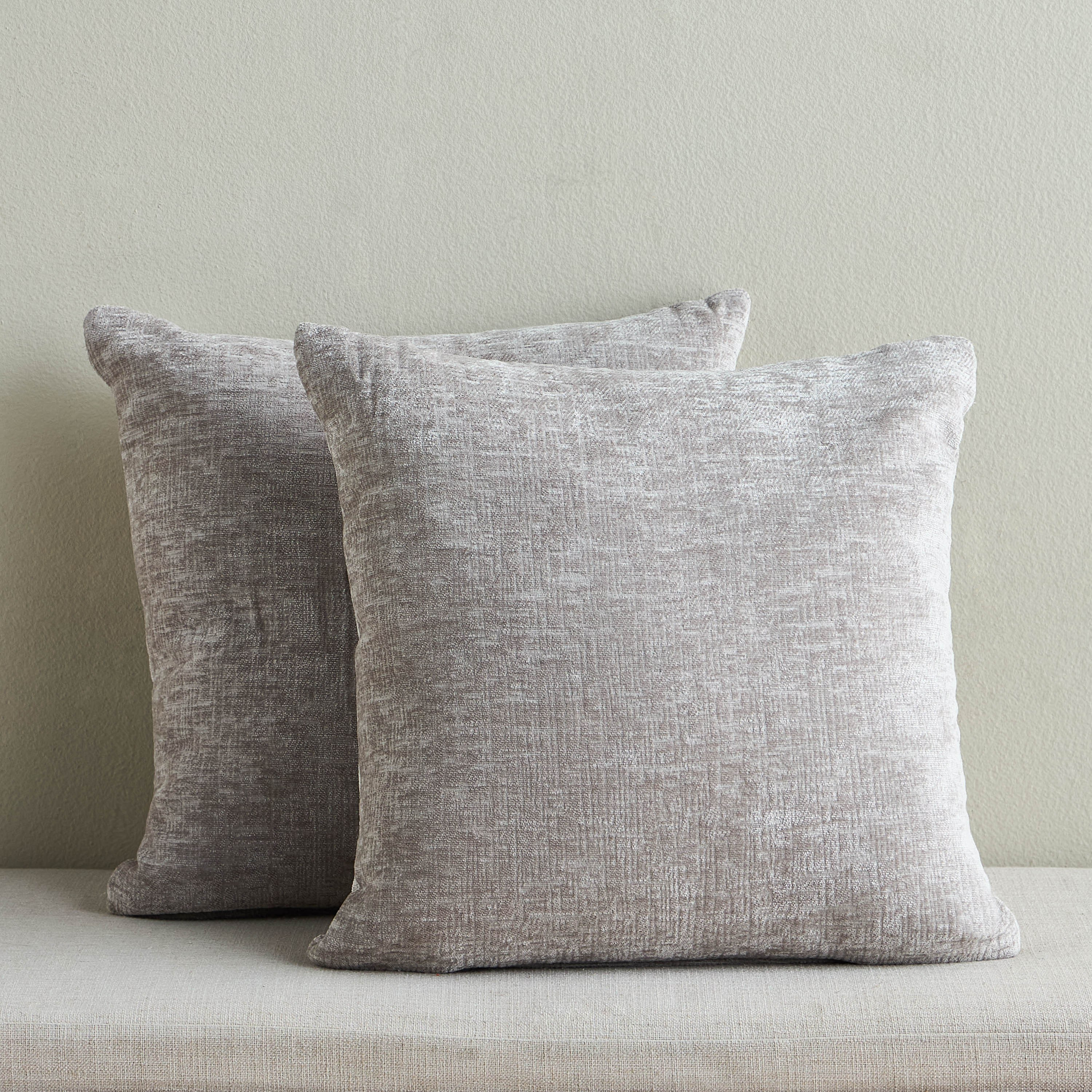 Alee Velvet Chenille Woven 2-Piece Filled Cushion Set - 50x50 cm-household-cushionsandthrows-filledcushions-decorativecushions-image-1