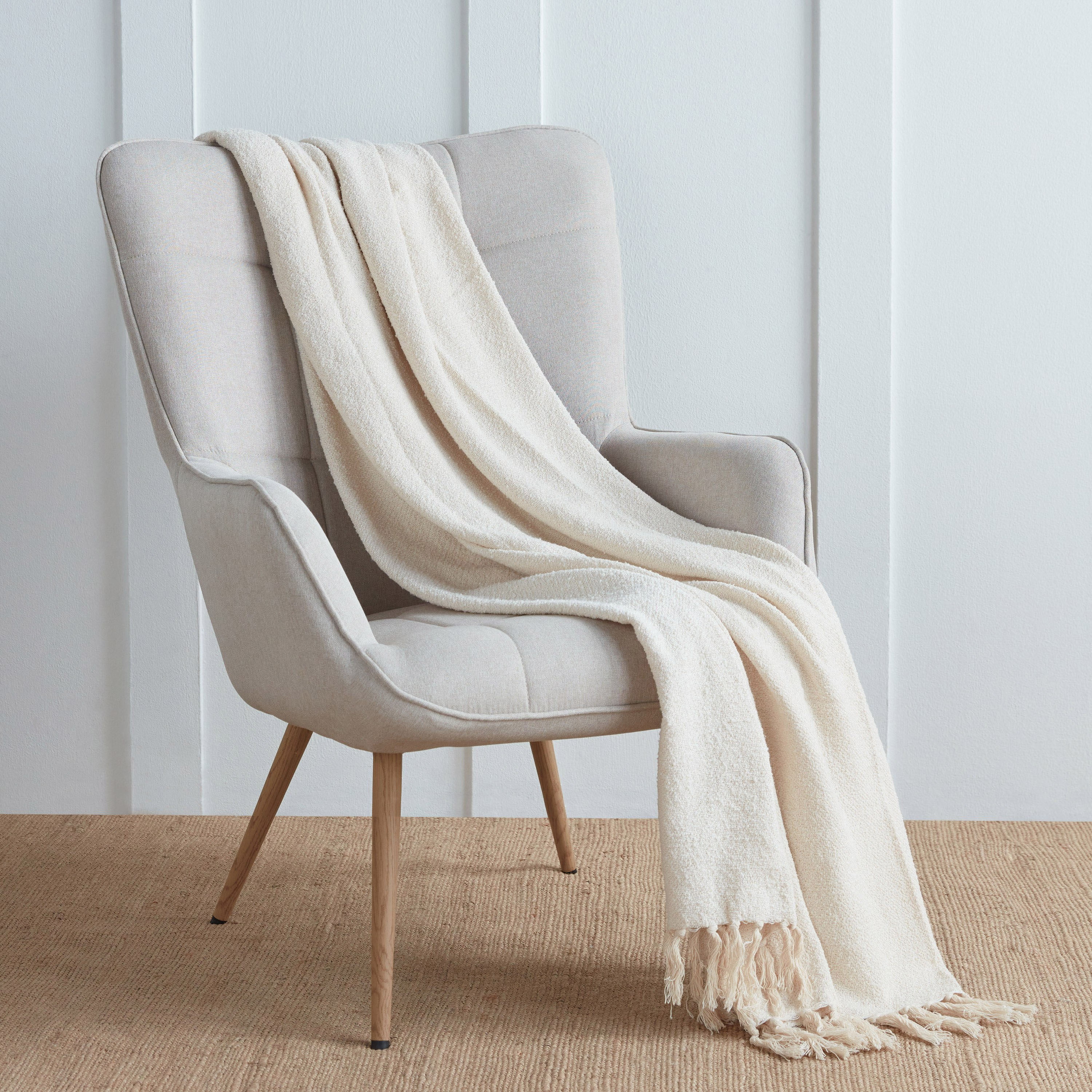 Kadri Woven Boucle Throw - 130x170 cm-household-cushionsandthrows-throwsandblankets-throws-image-1