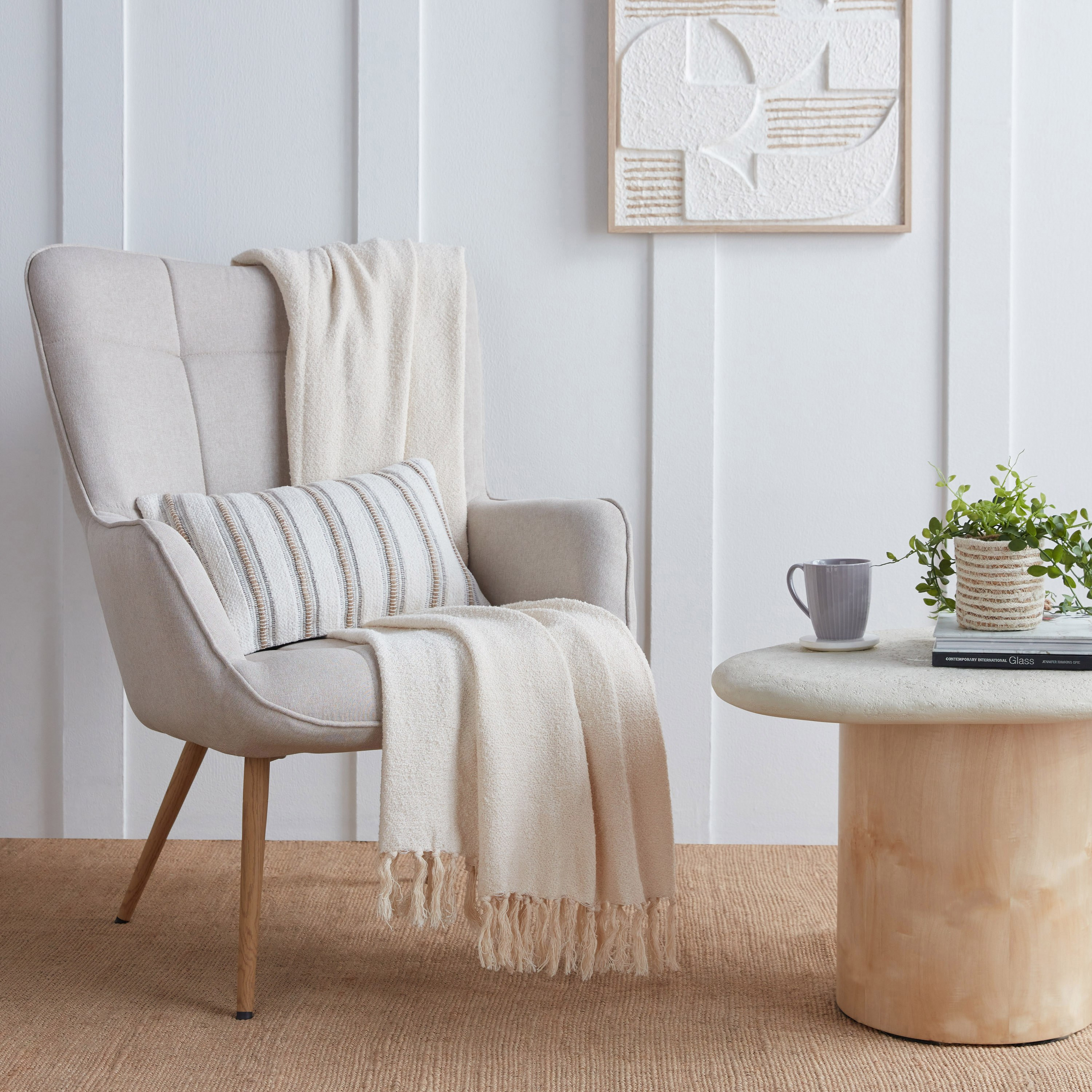 Kadri Woven Boucle Throw - 130x170 cm-household-cushionsandthrows-throwsandblankets-throws-image-3