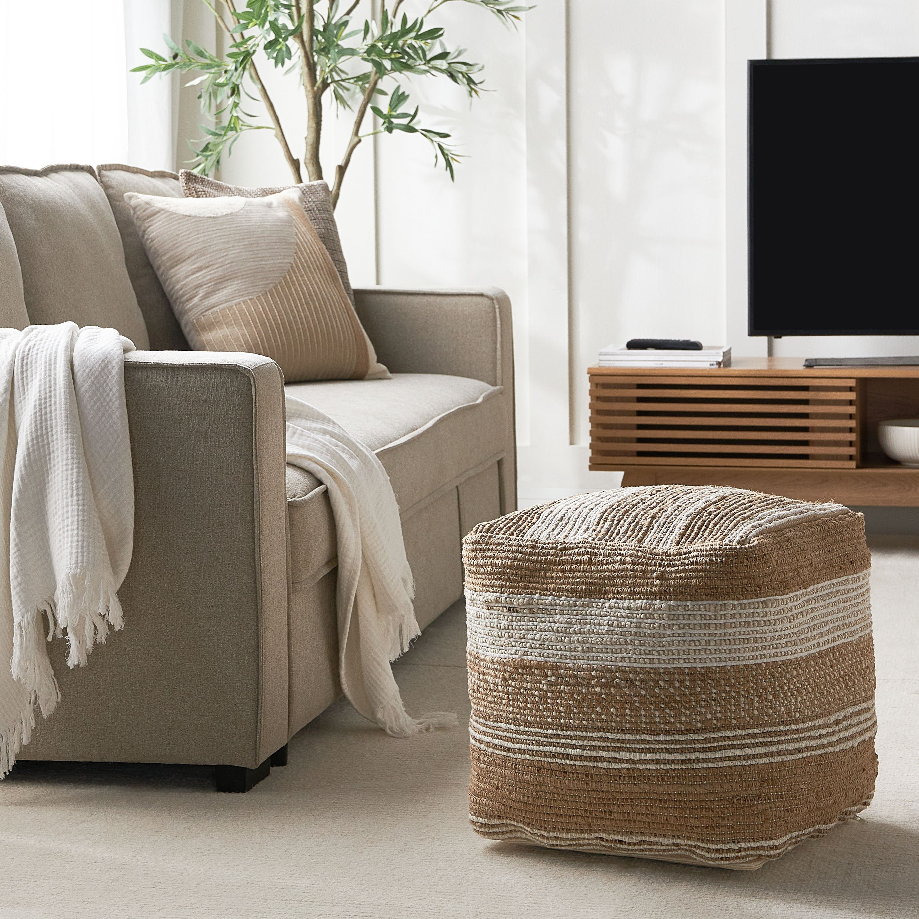 مقعد بوف - آيدين - 40x40 سم-household-cushionsandthrows-poufs-image-4