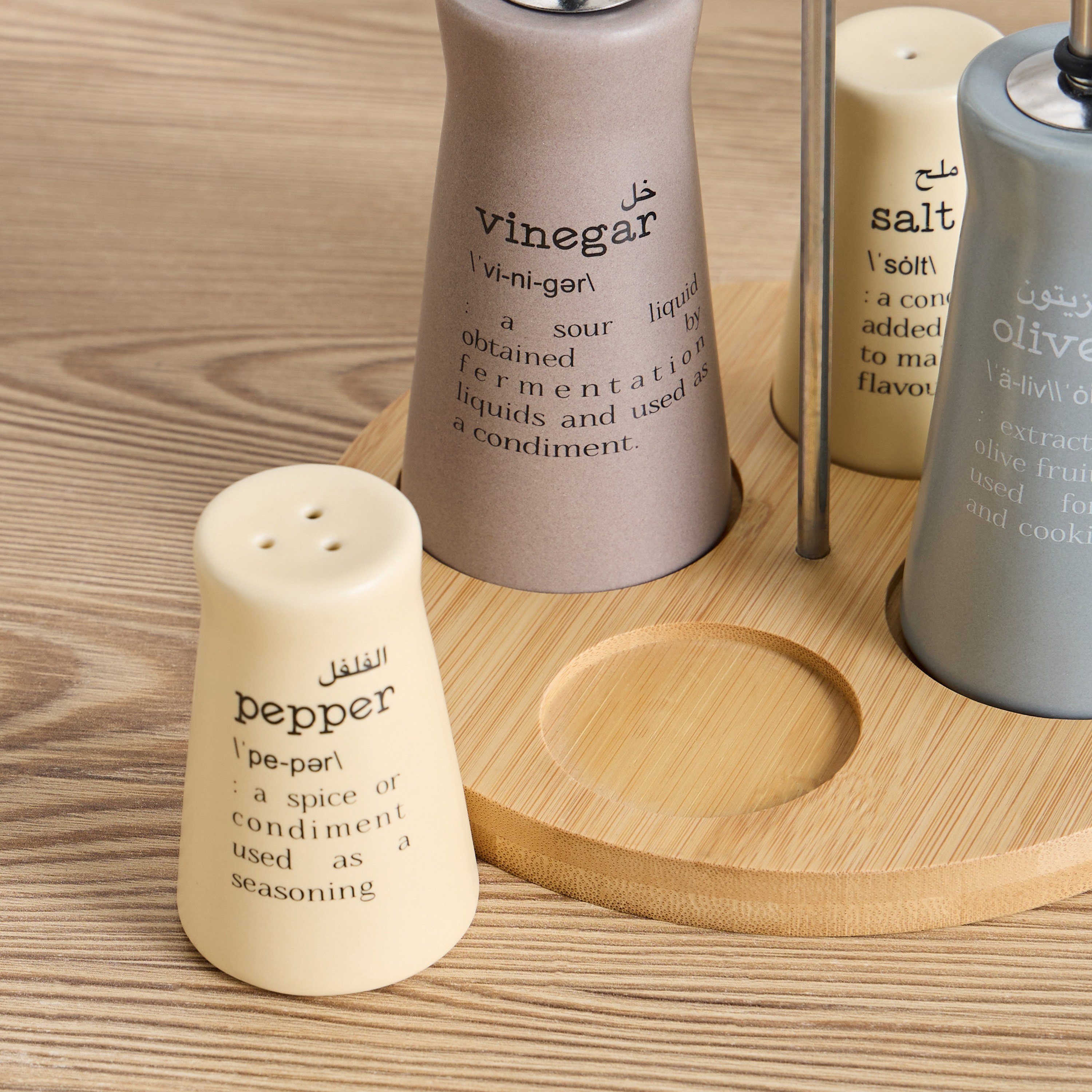 Dishology 5-Piece Cruet Set-household-kitchen-foodstorage-oilandvinegar-image-2