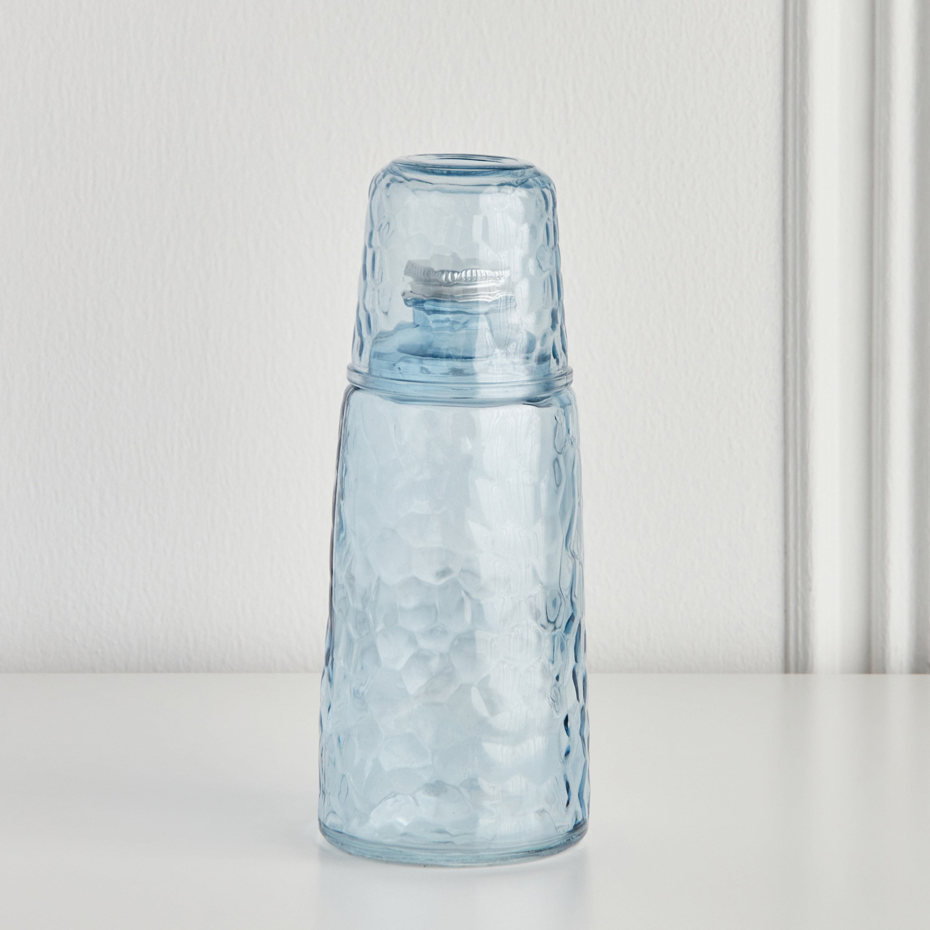 Alda Glass Bottle with Cup - 1.1 L-household-dining-drinkserveware-bottles-image-1