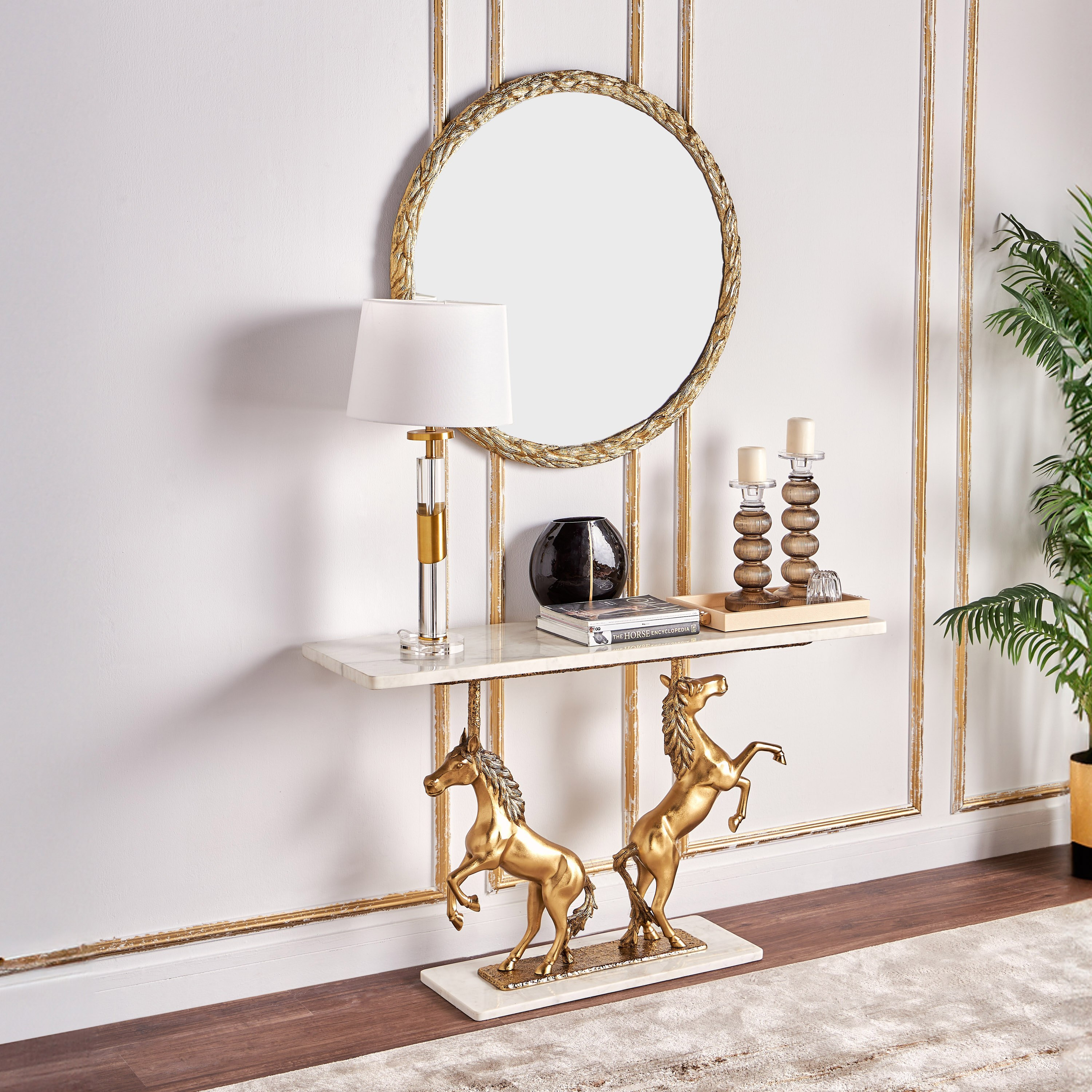 Stallion Console Table with Mirror