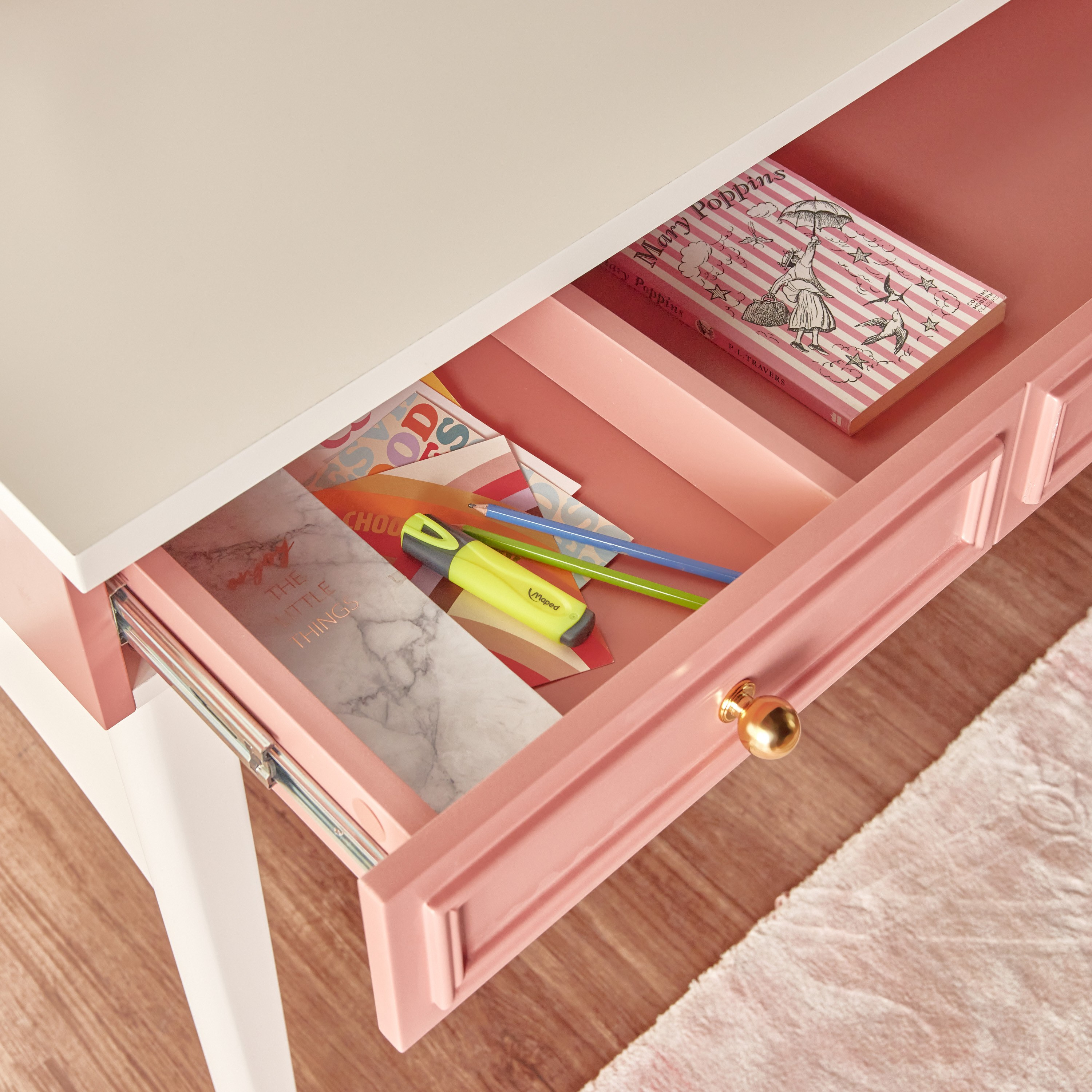 Blush pink outlet desk