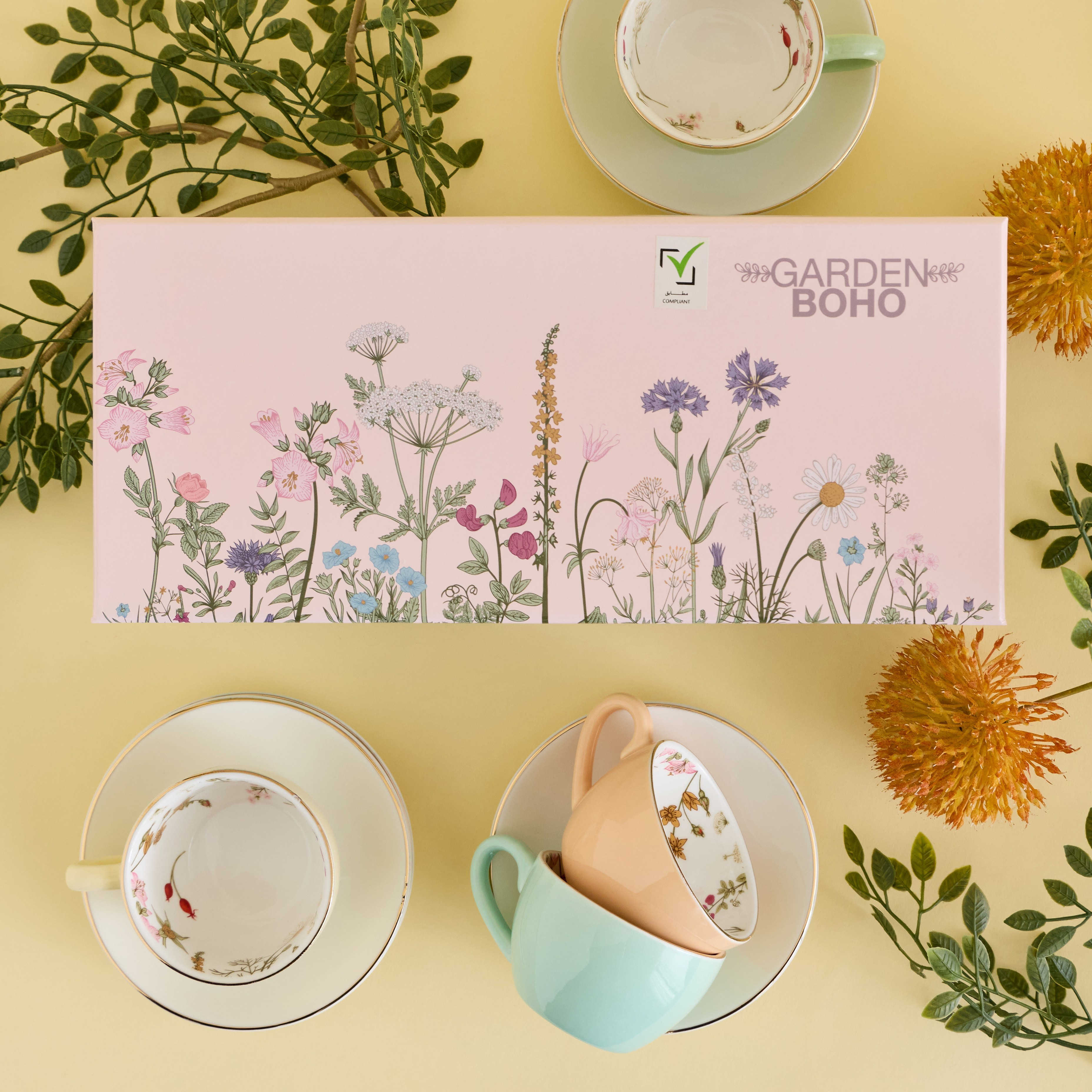 Garden Boho 8-Piece Espresso Set - 90 ml, Serves 4-household-giftingaccessories-giftings-image-6
