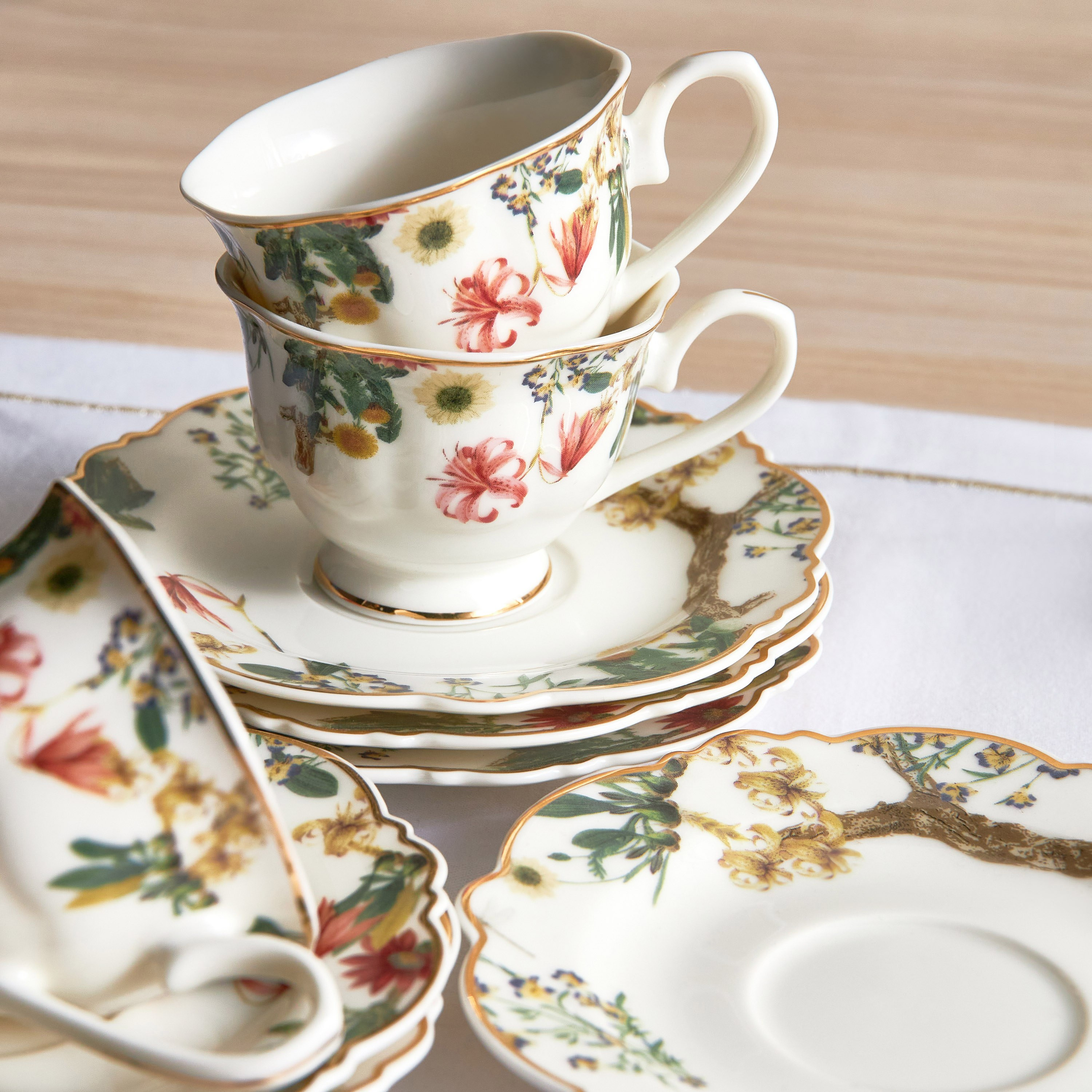 Serina 12-Piece Porcelain Espresso Set - 90 ml, Serves 6-household-dining-teaandcoffee-teaandcoffeesets-image-2