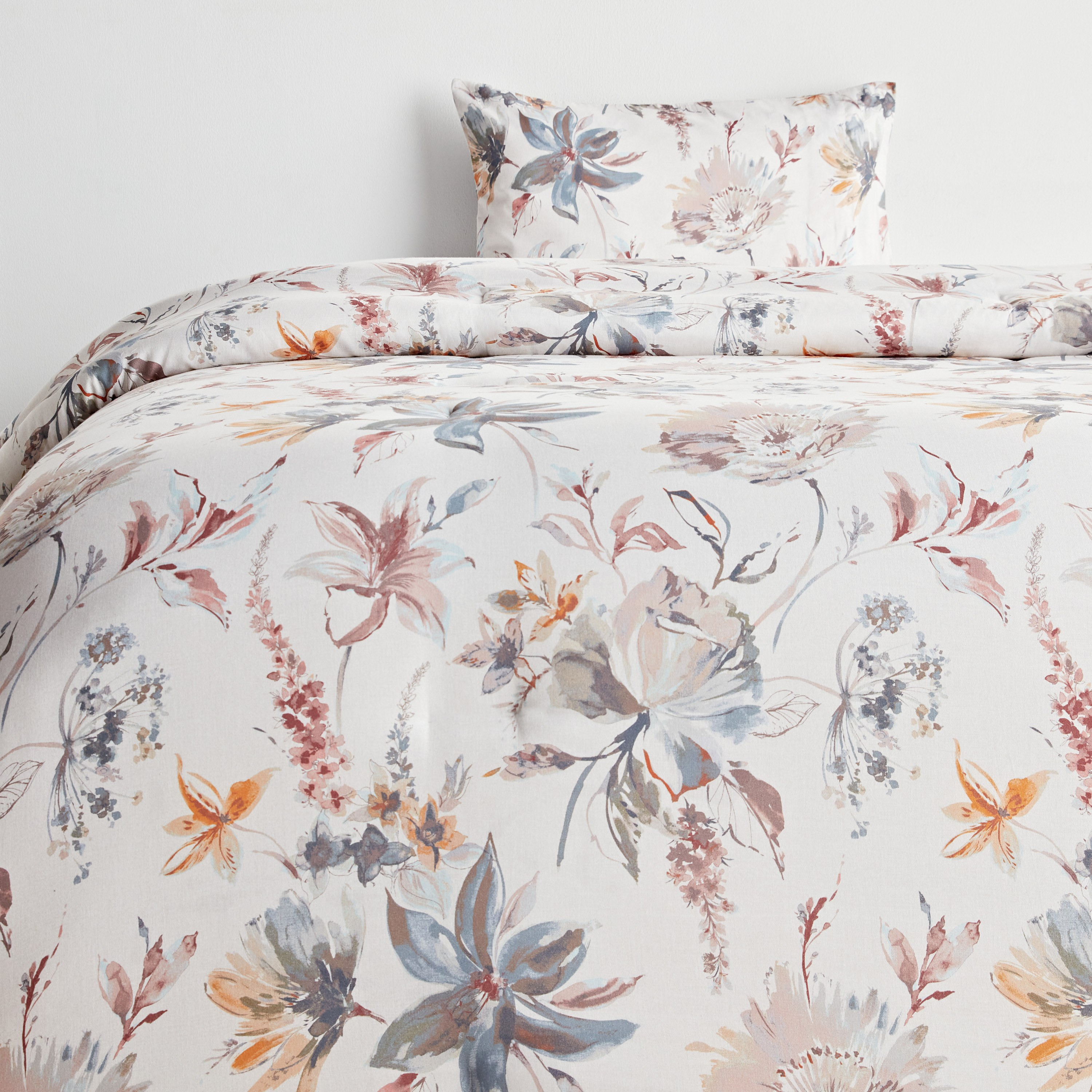 Terina Cotton Floral Print 200 Thread Count 2-Piece Full Comforter Set - 160x240 cm-household-bedding-comfortersandbedspreads-comforters-image-2