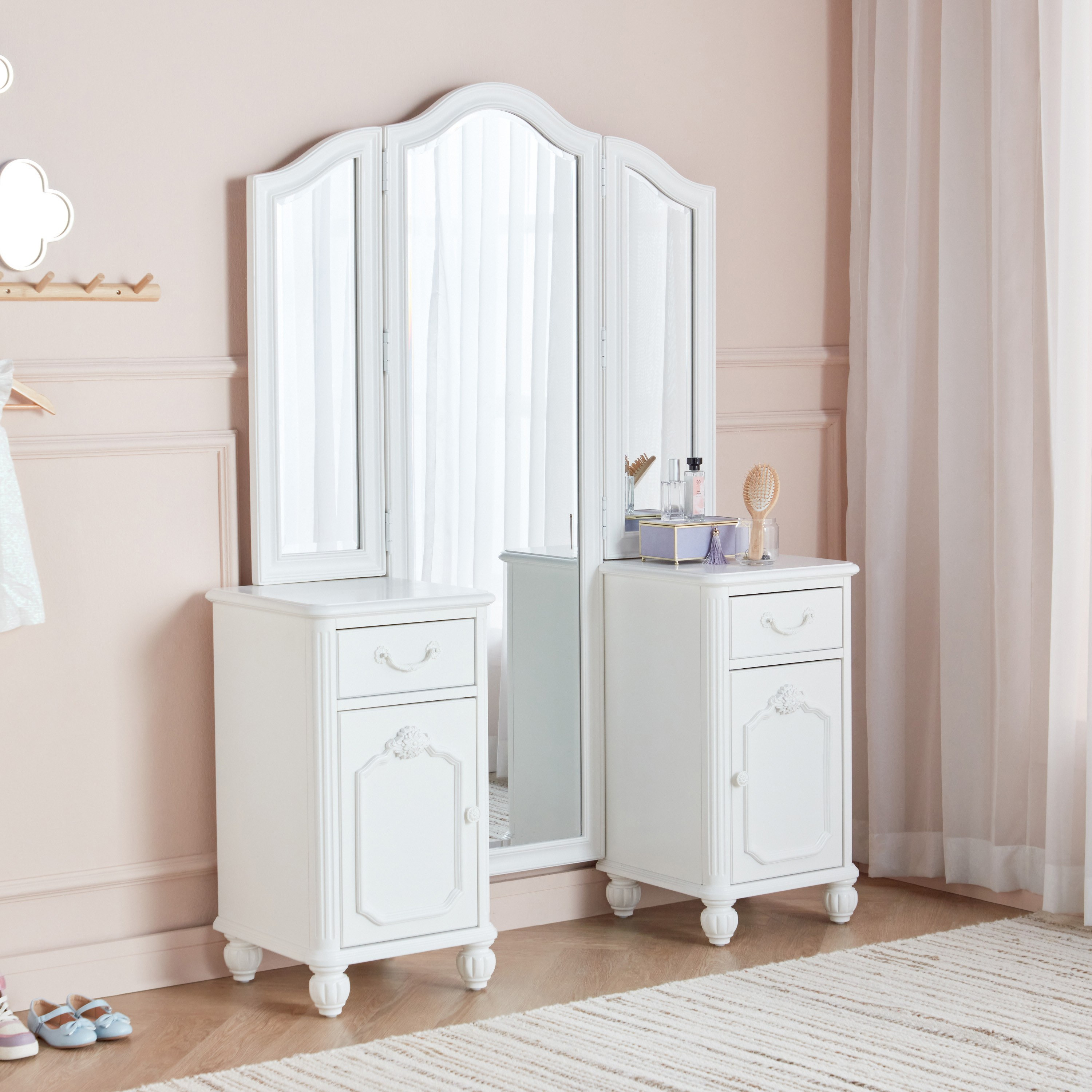 Shop Belle Dressing Table with Mirror Homecentre Oman