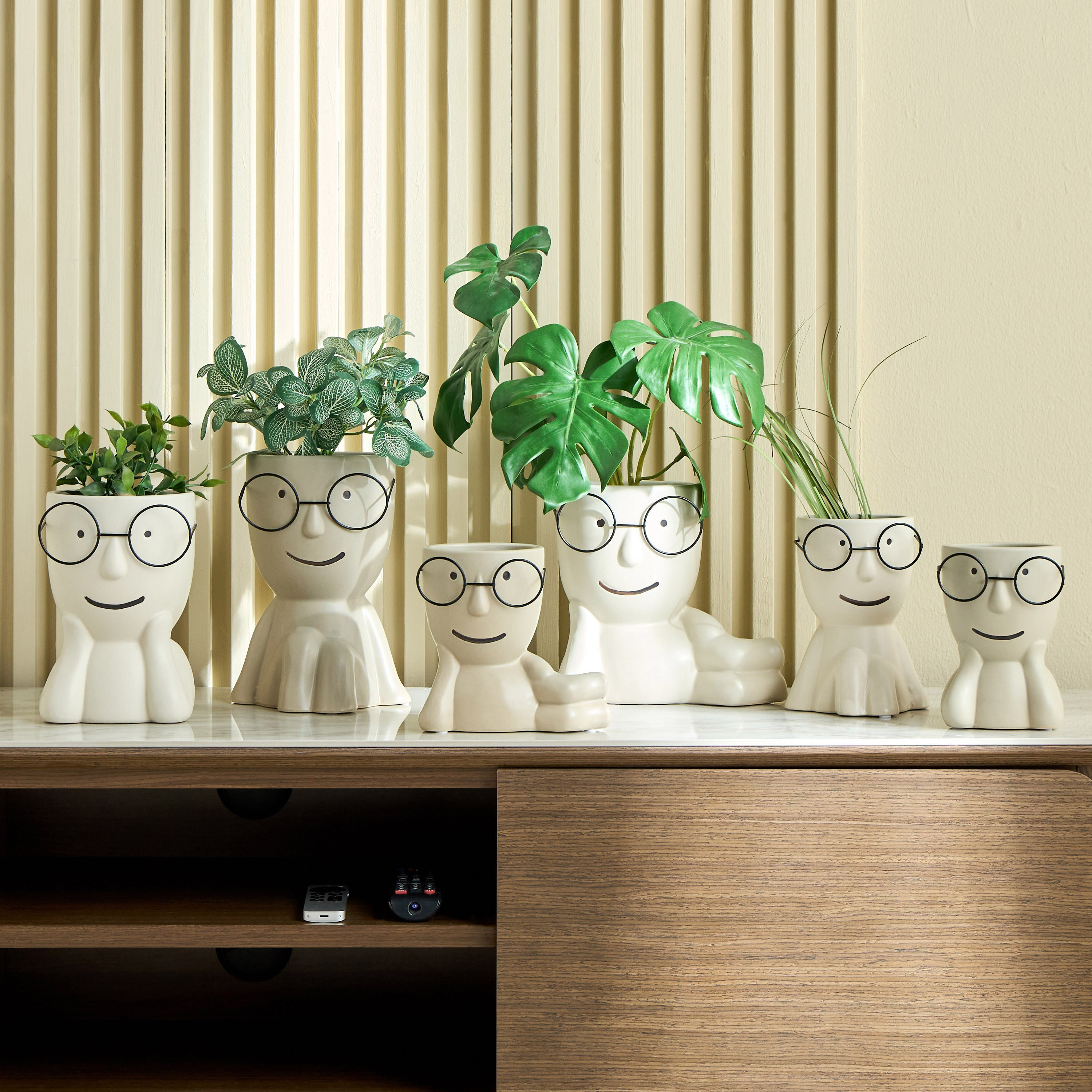 Harry Lazy Speckled Ceramic Planter - 14 cm-household-gardenandoutdoor-potsandplanters-planters-image-4