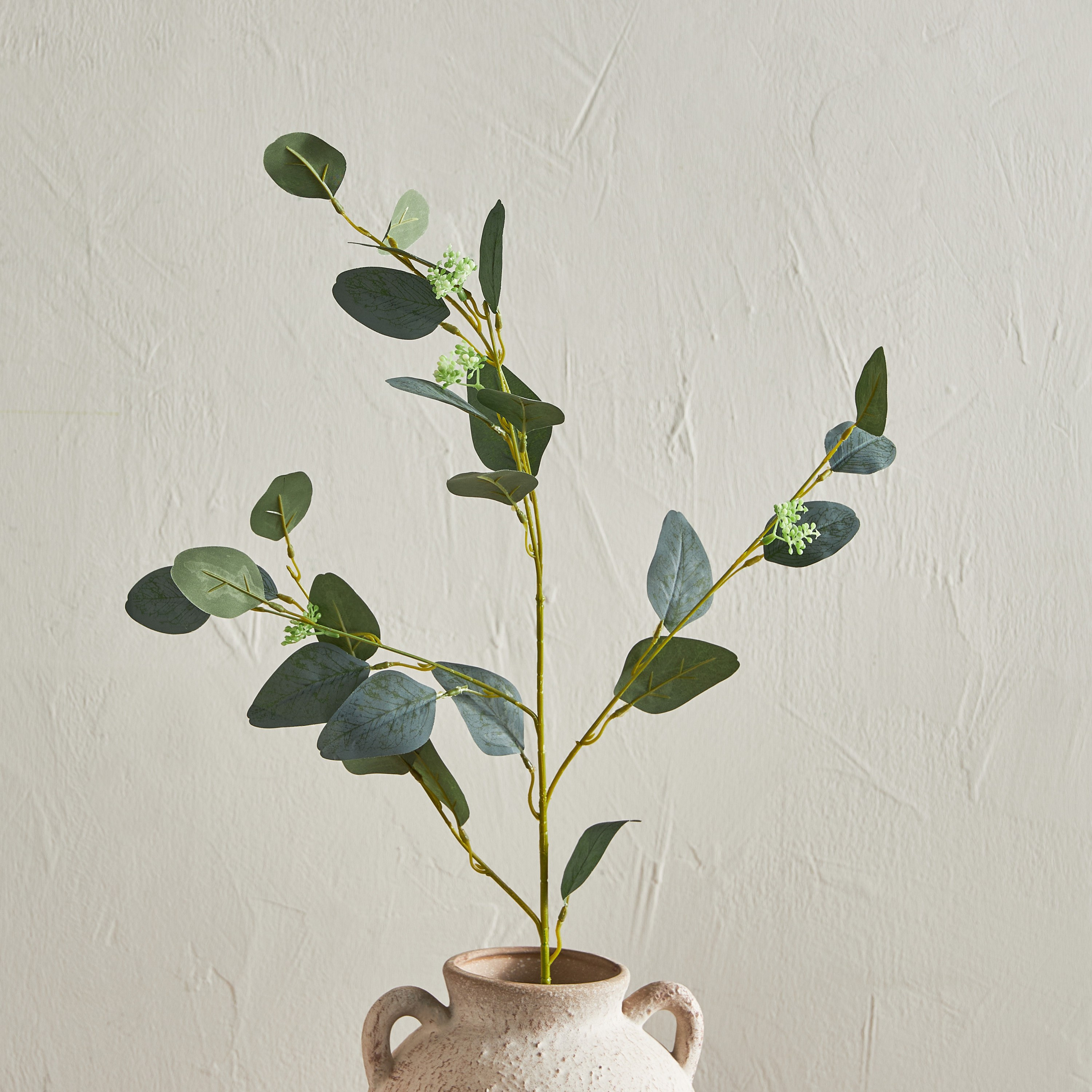 Sprig Eucalyptus Leaf Branchlet - 38 cm-household-gardenandoutdoor-artificialflowersandplants-fillers-image-1