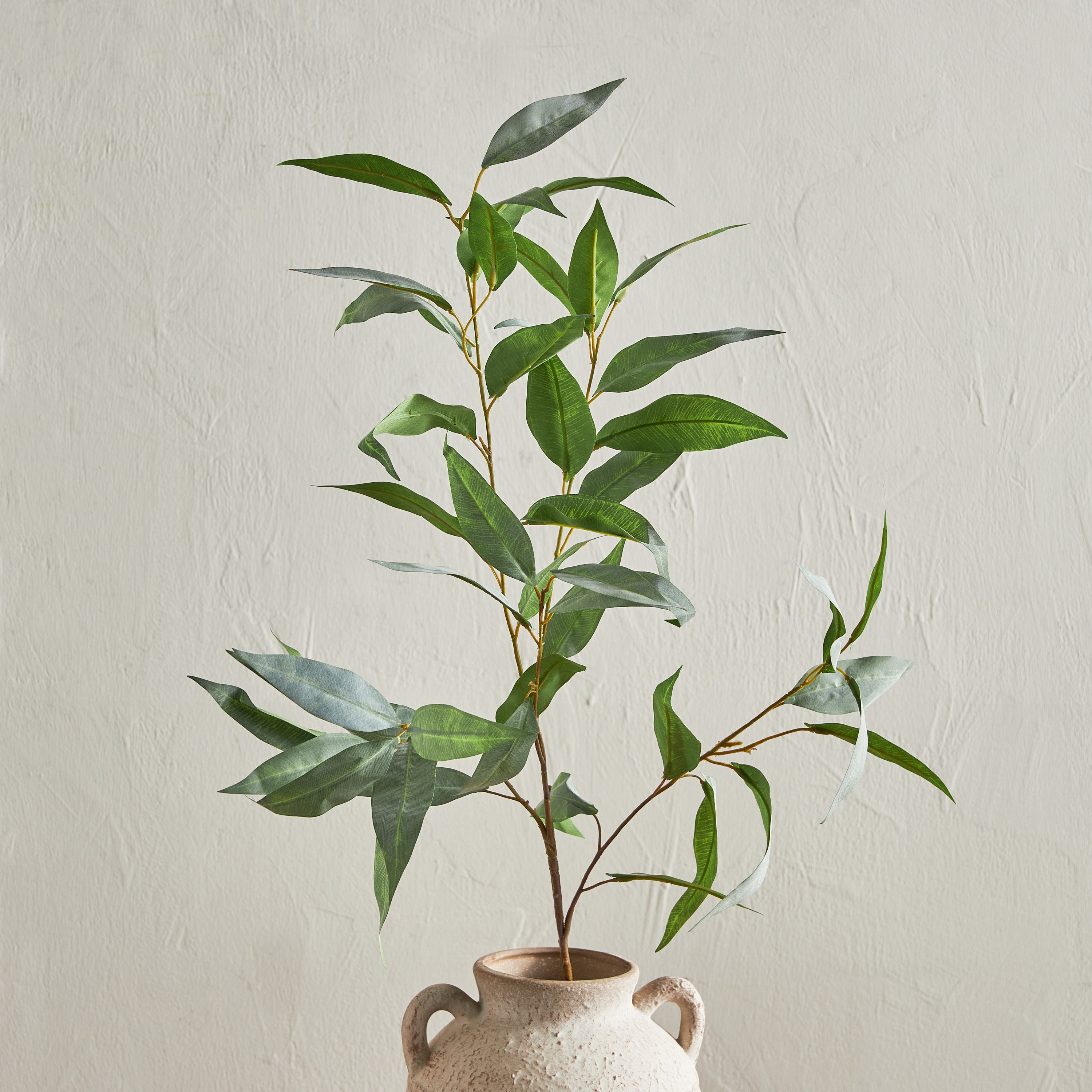 Sprig Long Leaf Eucalyptus Branchlet - 42 cm-household-gardenandoutdoor-artificialflowersandplants-fillers-image-1