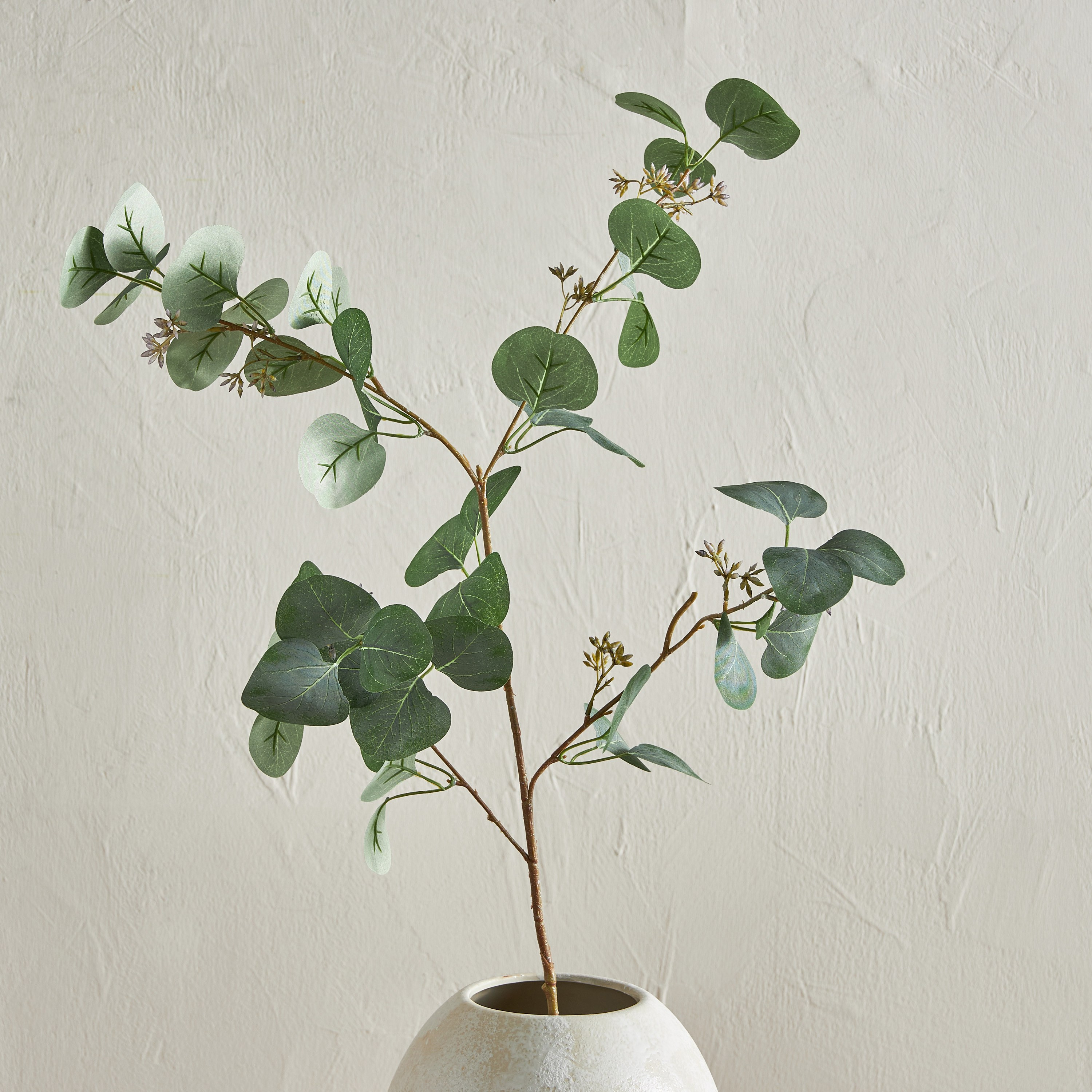 Sprig Eucalyptus Leaf Branchlet - 113 cm-household-gardenandoutdoor-artificialflowersandplants-fillers-image-1