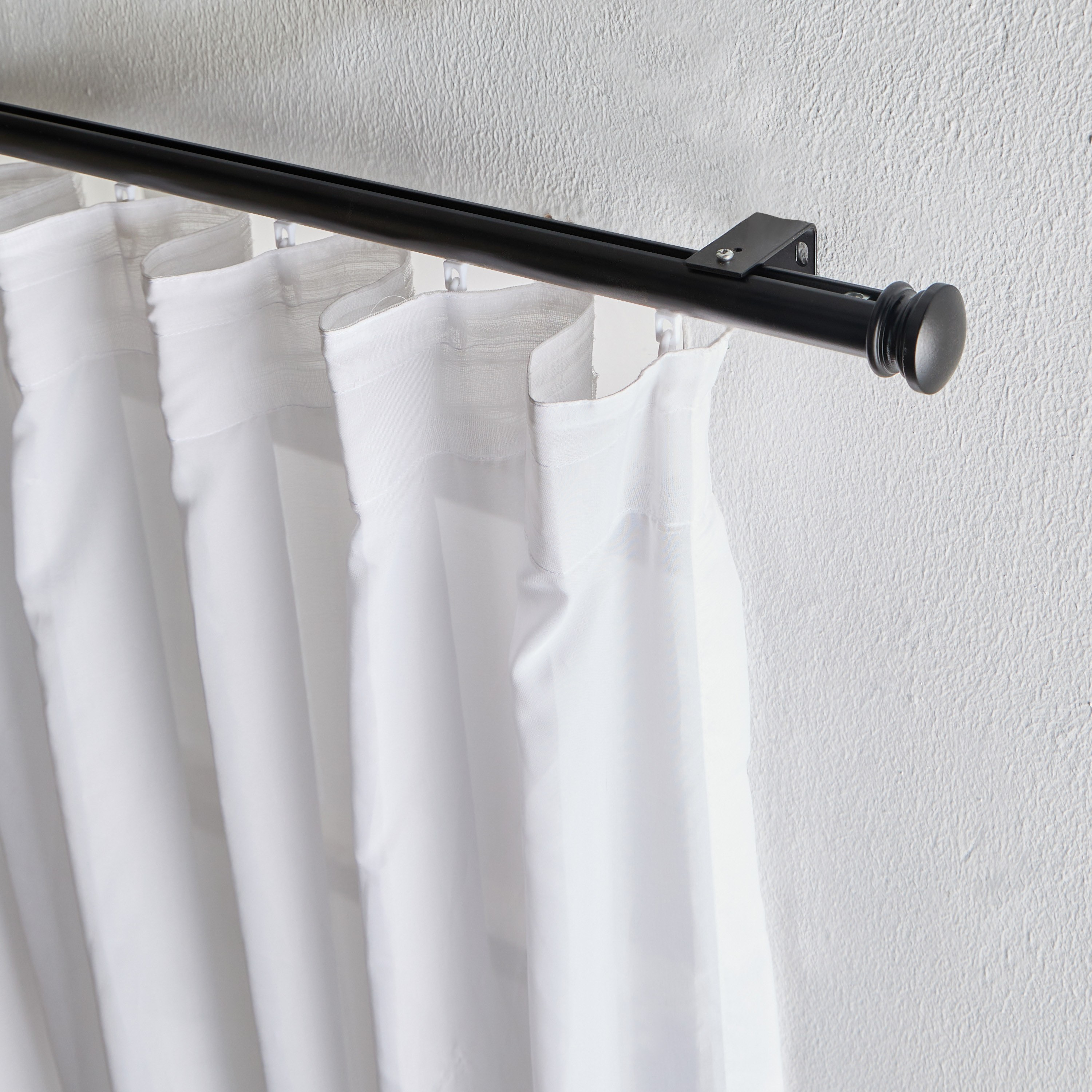Pennington Single Curtain Rod with Finials - 150 cm-household-windows-curtainrodsandaccessories-curtainrods-image-1