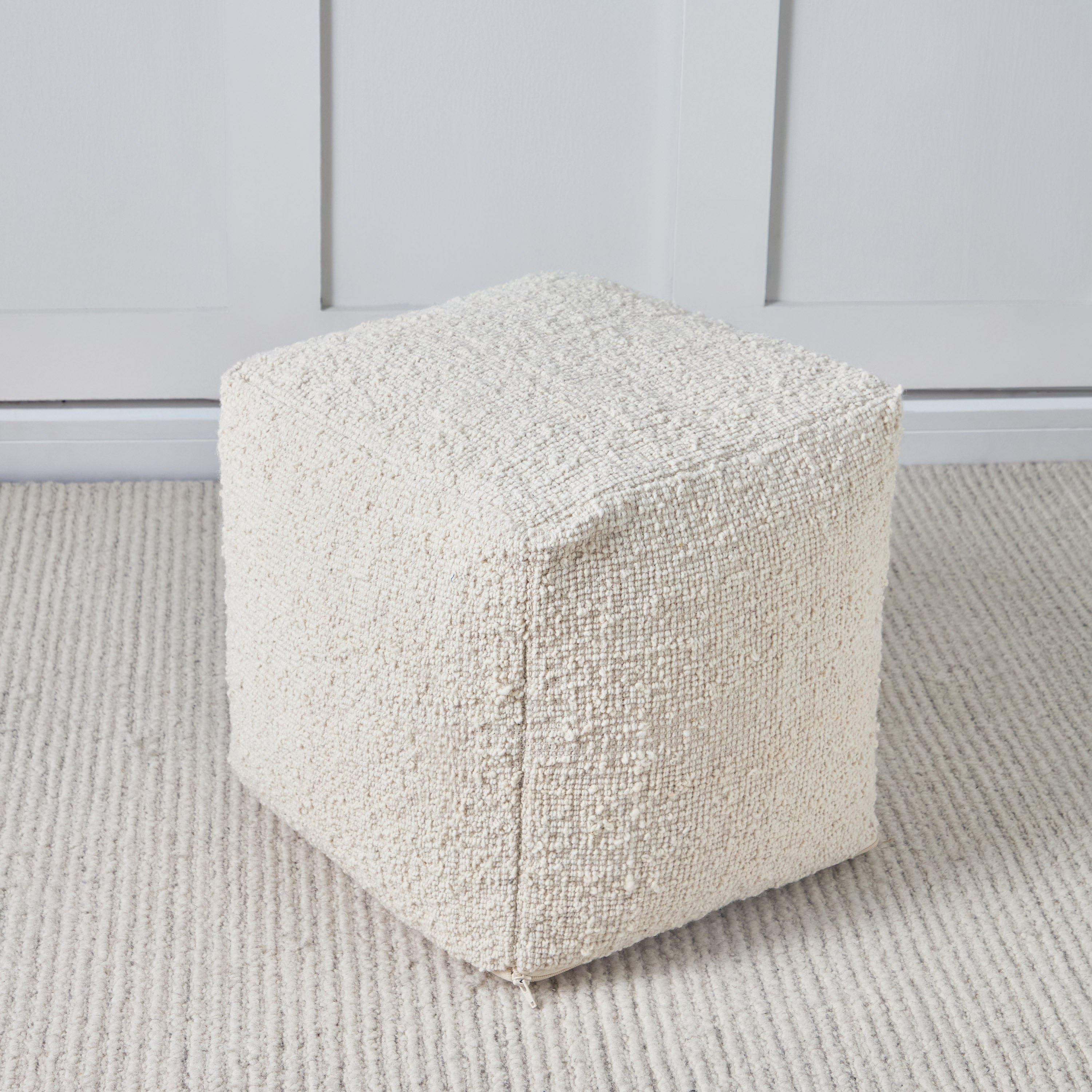 مقعد بوف منسوجة يدوياً من الصوف - إسميراي - 40x40 سم-household-cushionsandthrows-poufs-image-2