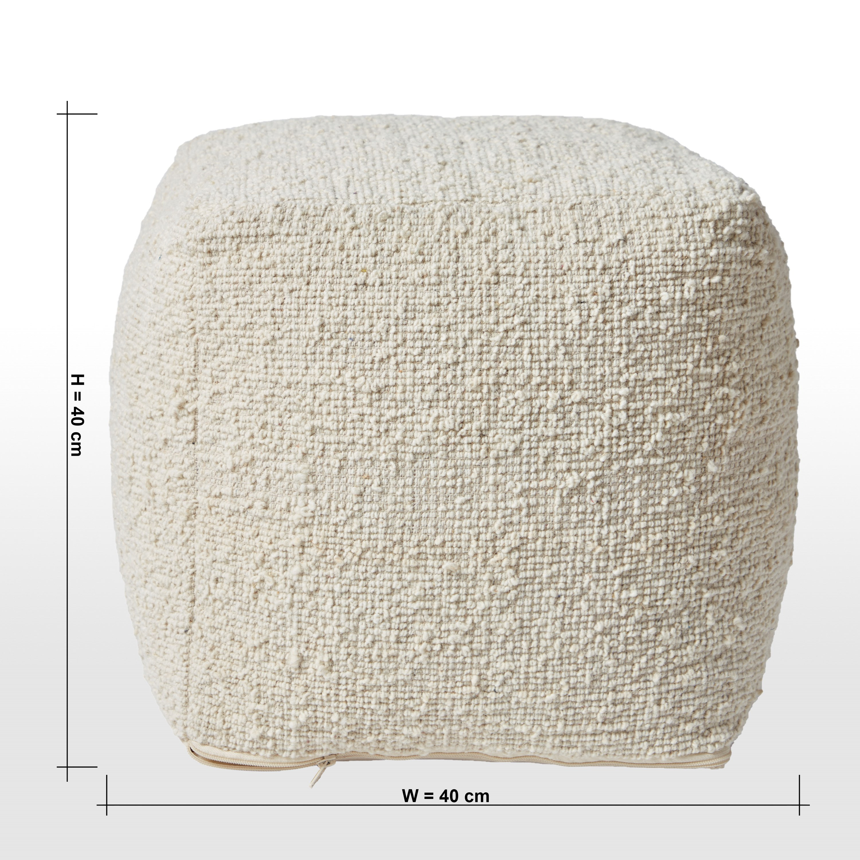 مقعد بوف منسوجة يدوياً من الصوف - إسميراي - 40x40 سم-household-cushionsandthrows-poufs-image-6