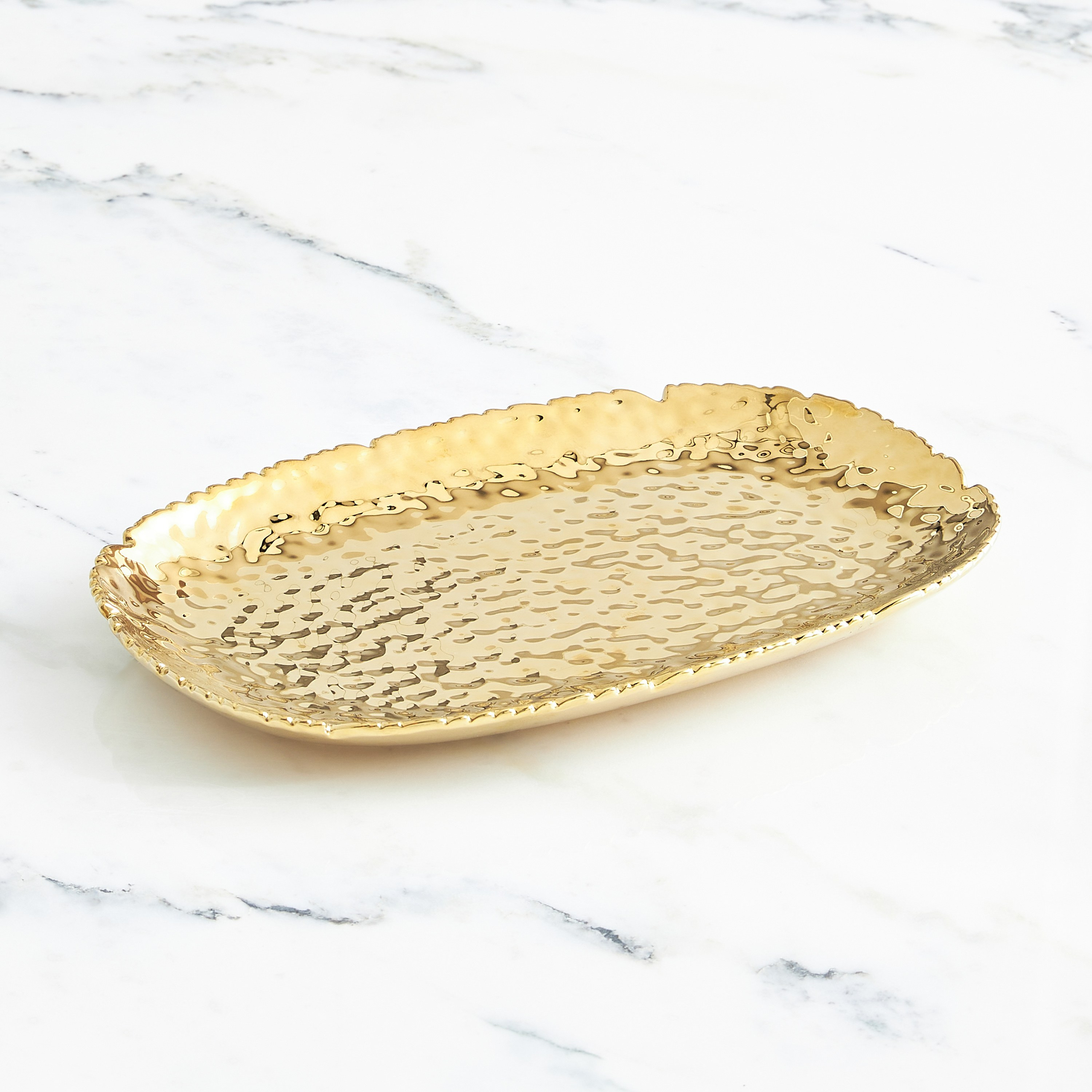 Semazen Ceramic Decorative Platter - 24x36 cm-household-decor-boxesandtrays-image-1