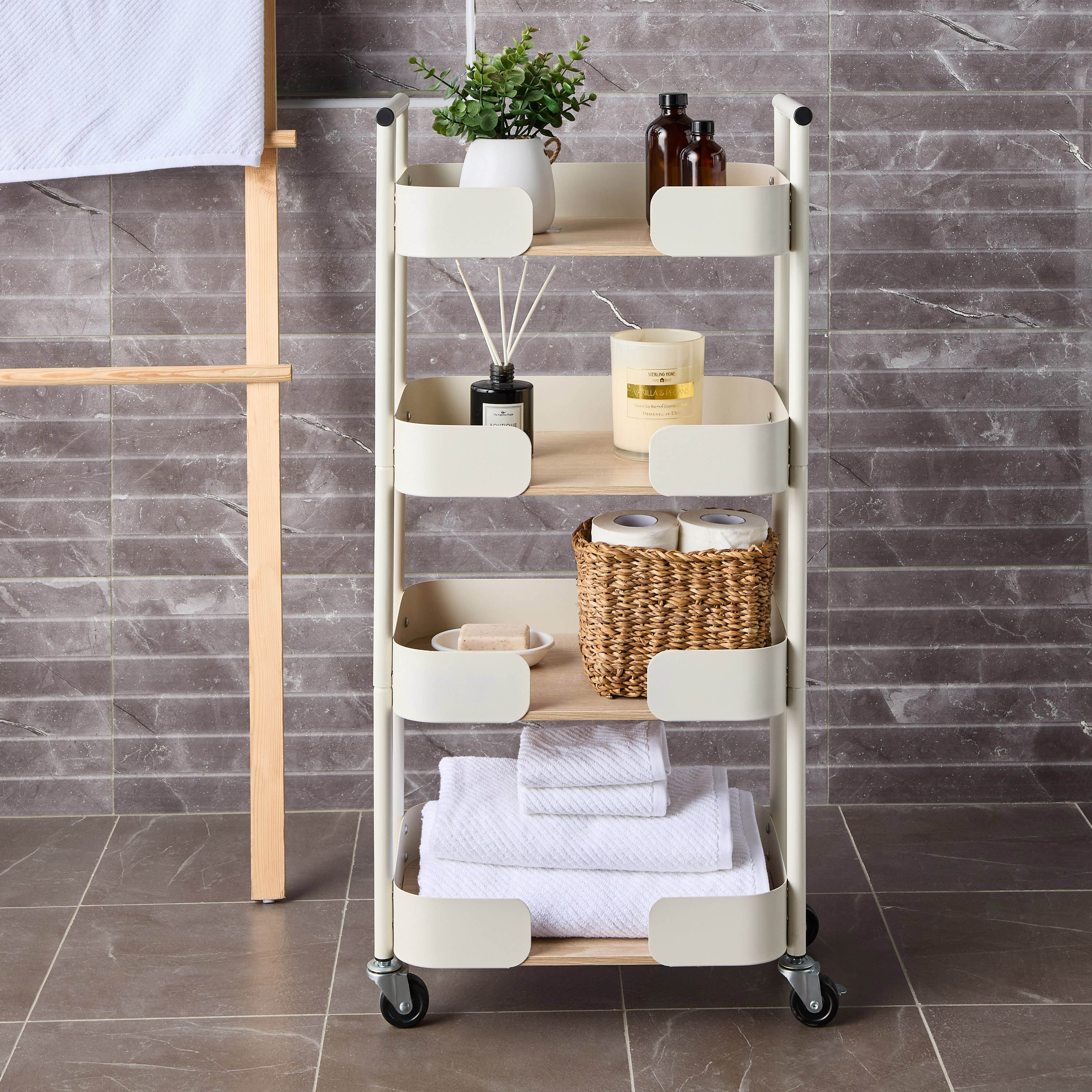 Claudia 4-Tier Storage Trolley-household-storage-storagesolutions-drawercabinets-image-1