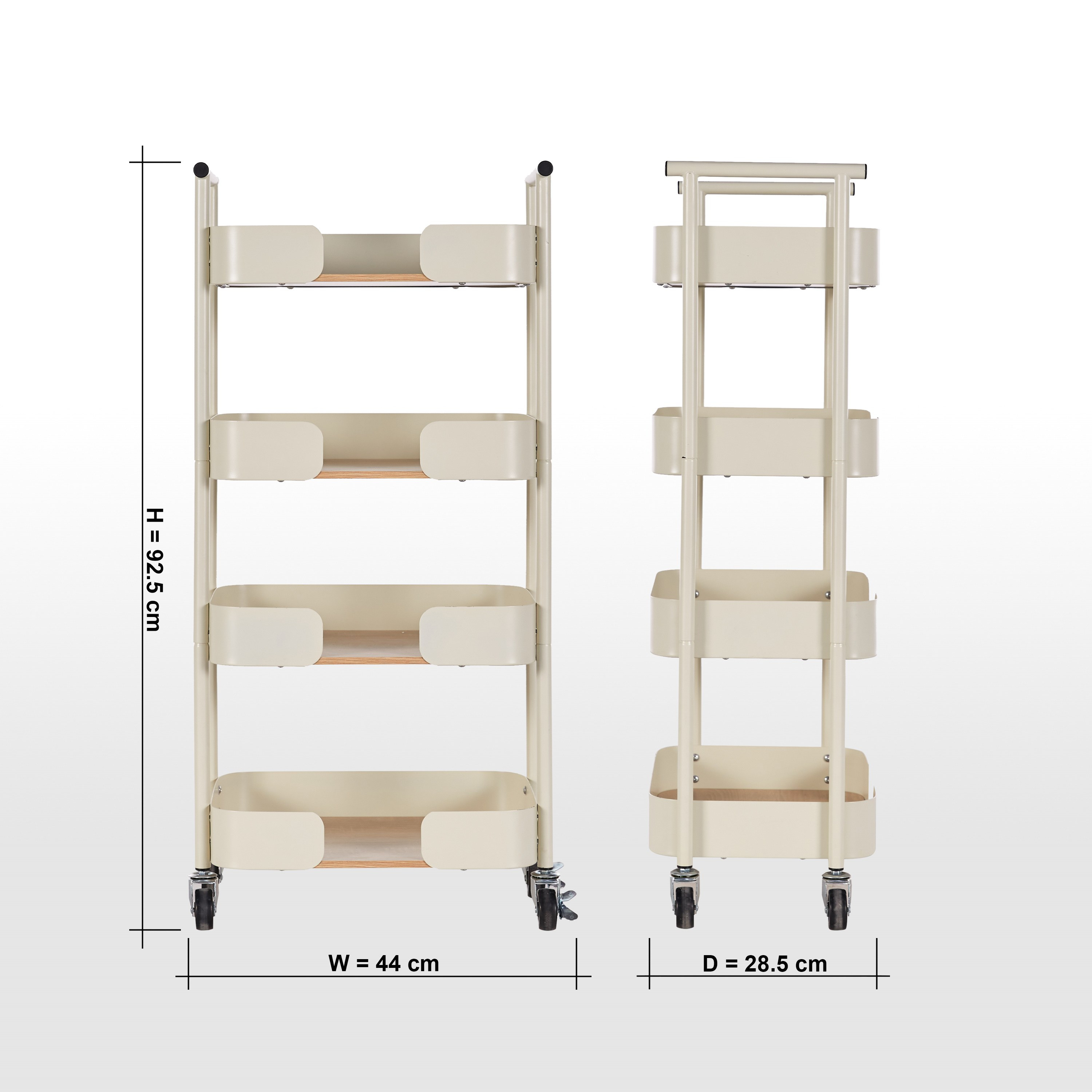 Claudia 4-Tier Storage Trolley-household-storage-storagesolutions-drawercabinets-image-5
