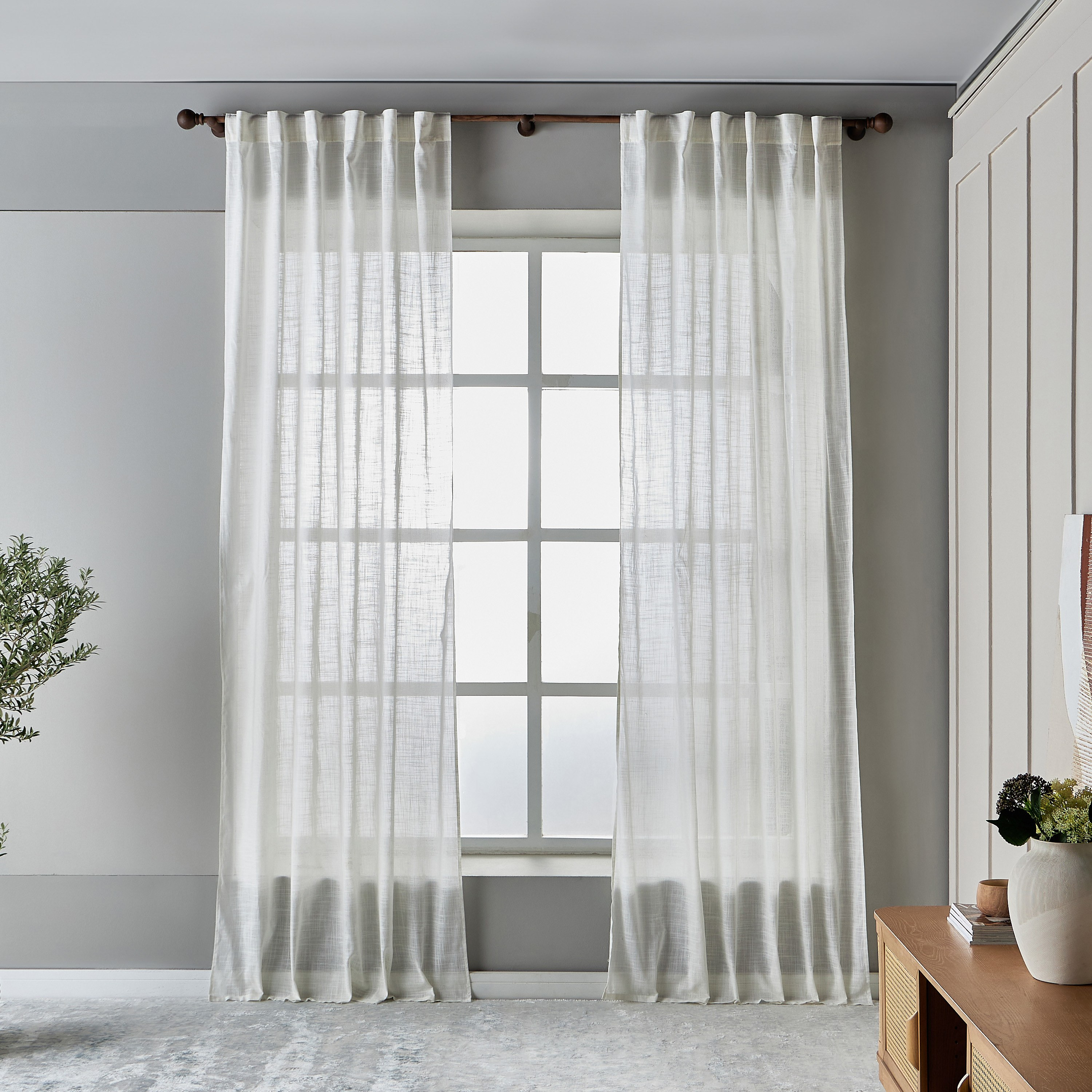 Poppy Sheer Curtain - 140x300 cm-household-windows-curtains-image-1