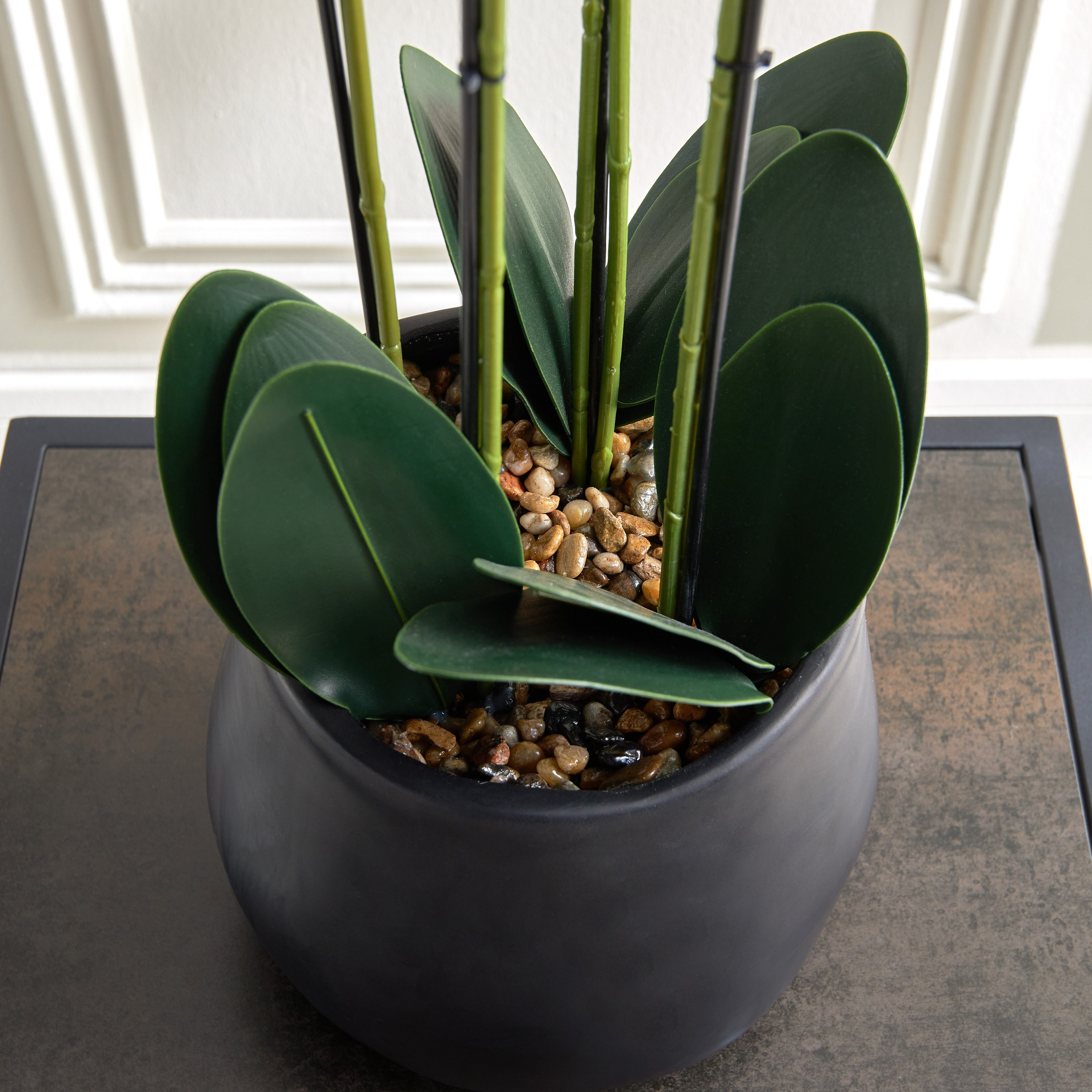 نبات أوركيد كبير جدًا في إناء - 66 سم-household-gardenandoutdoor-artificialflowersandplants-flowers-image-2