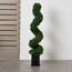 Topiary Swirl Boxwood Plant in Pot - 126 cm-household-gardenandoutdoor-artificialplants-pottedplants-image-1