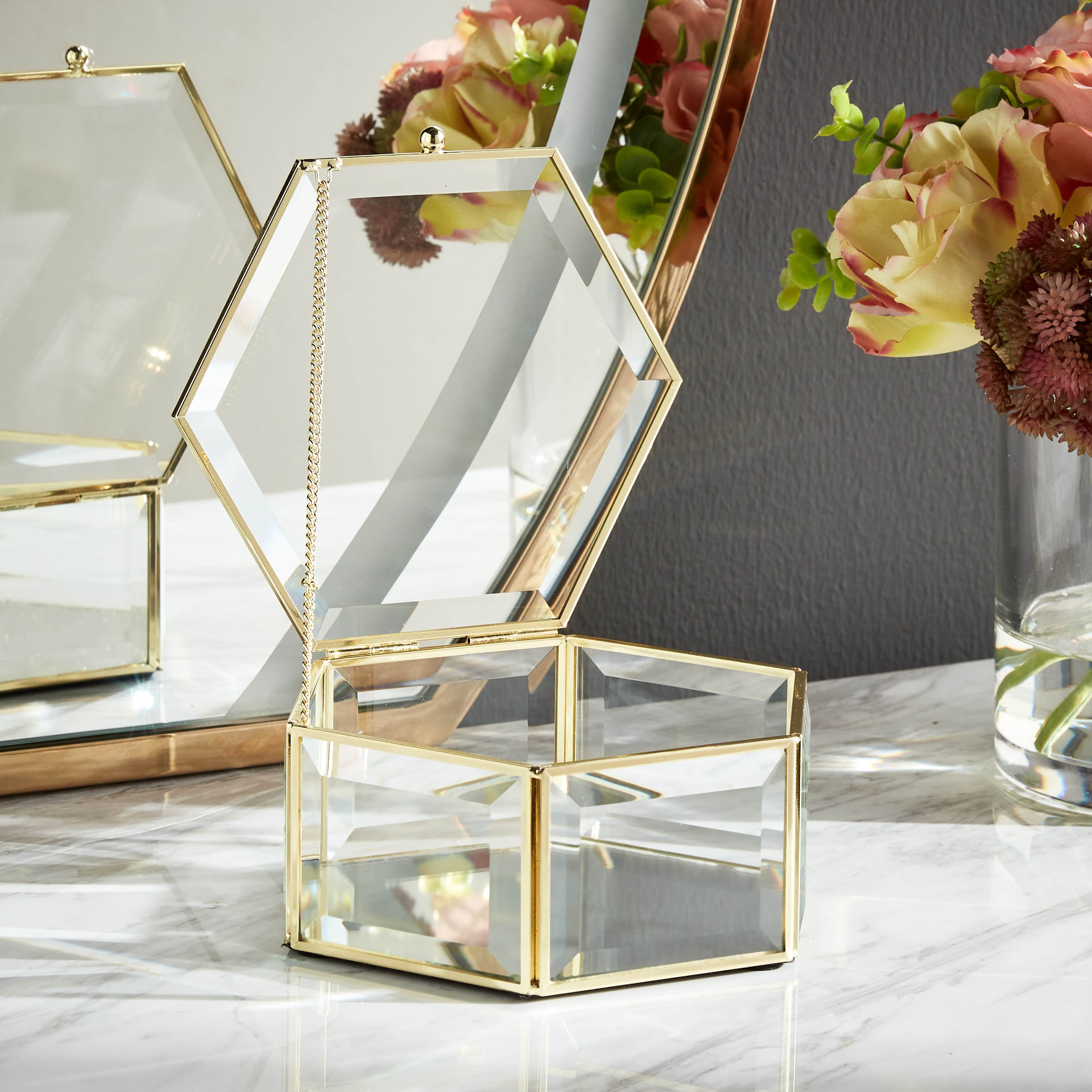 Shop Mystique Hexagonal Vanity Box | Homecentre Oman