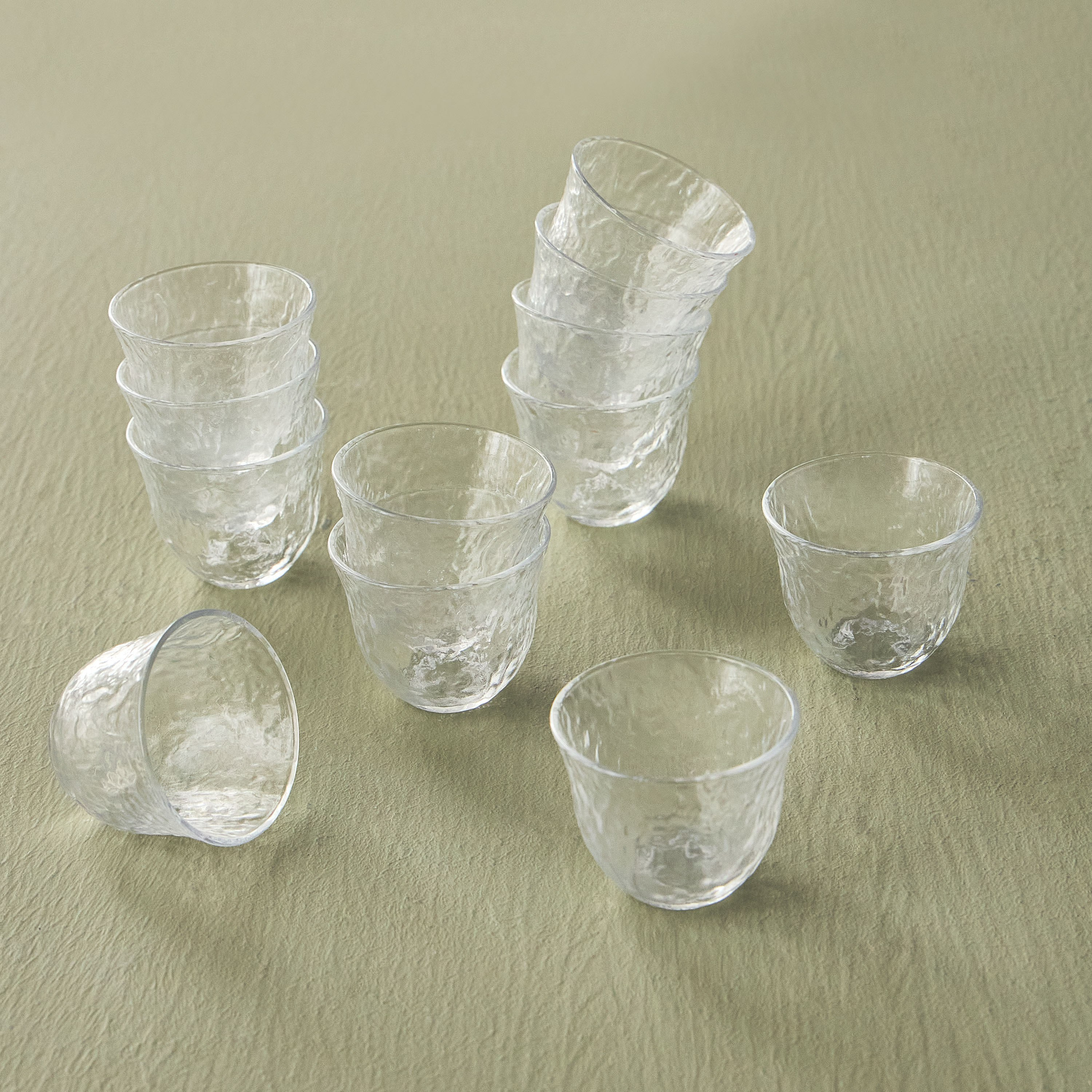 Hybrid 12-Piece Glass Qahwa Cup Set - 70 ml, Serves 12