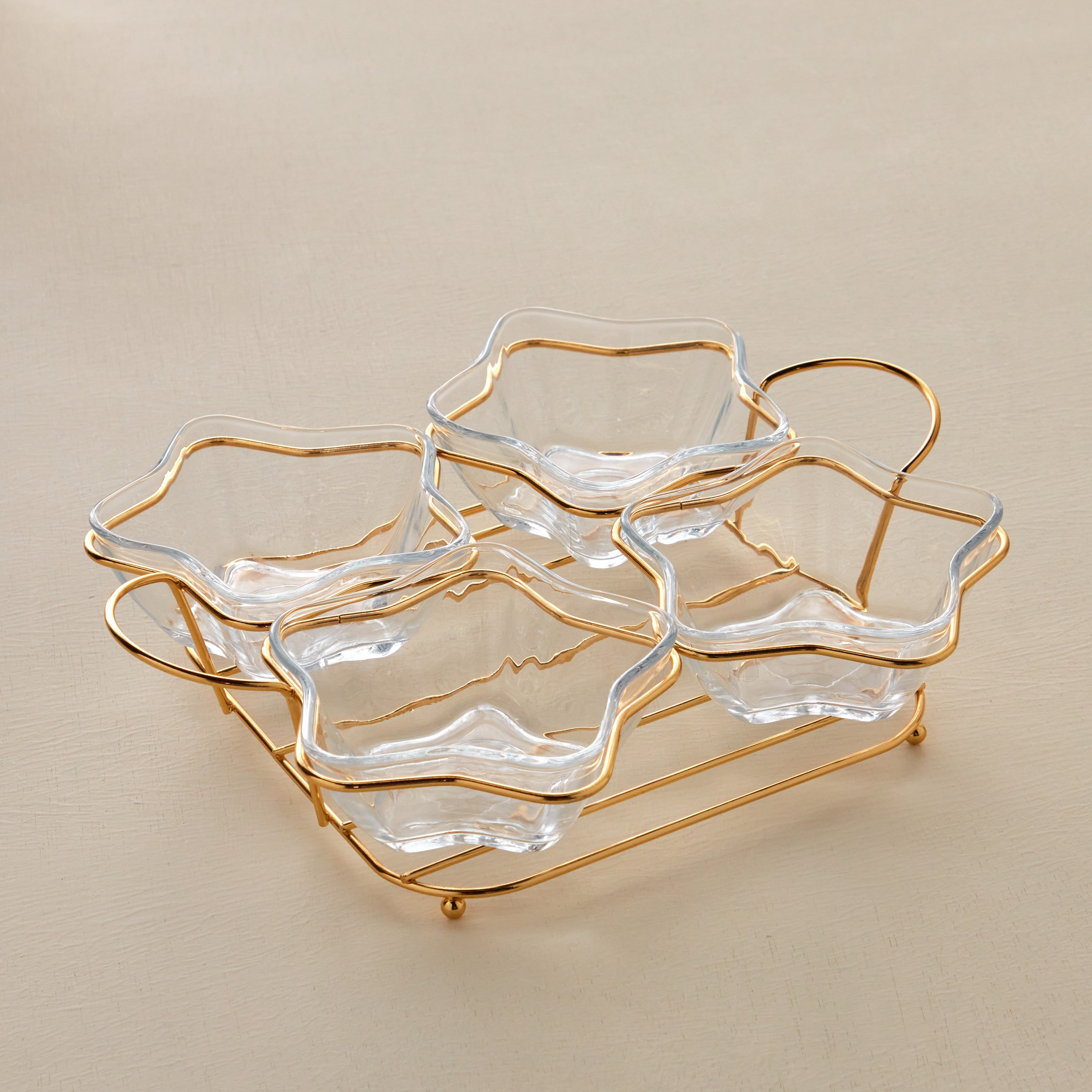 طقم مقبلات رمضان كريم - 5 قطع مع حامل-household-dining-serveware-servingtrays-image-1