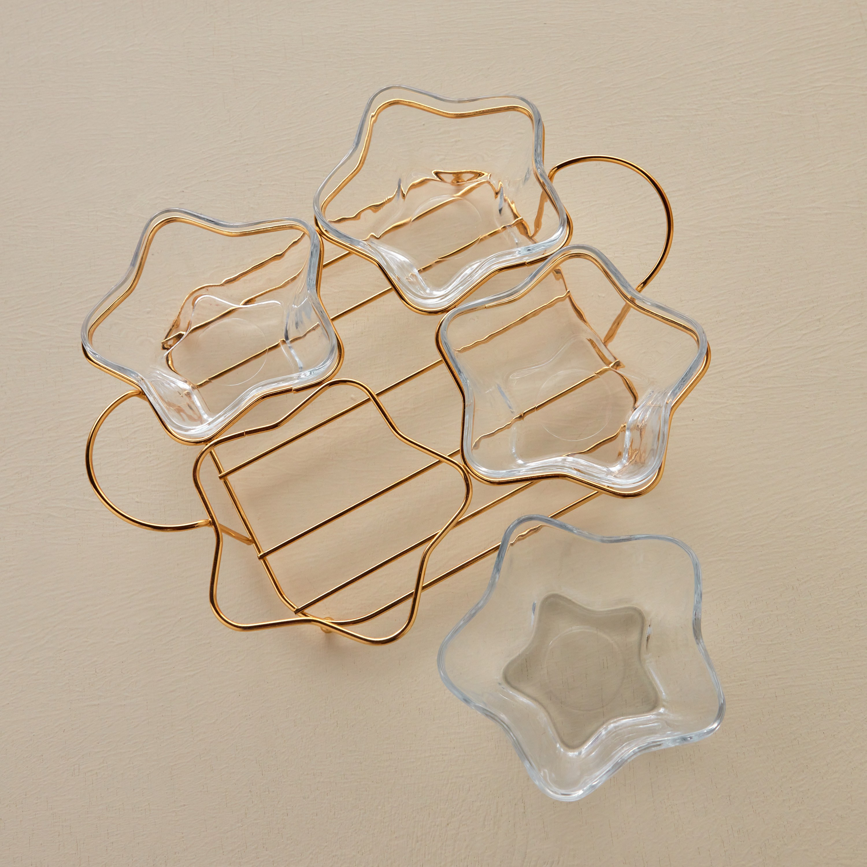 طقم مقبلات رمضان كريم - 5 قطع مع حامل-household-dining-serveware-servingtrays-image-4