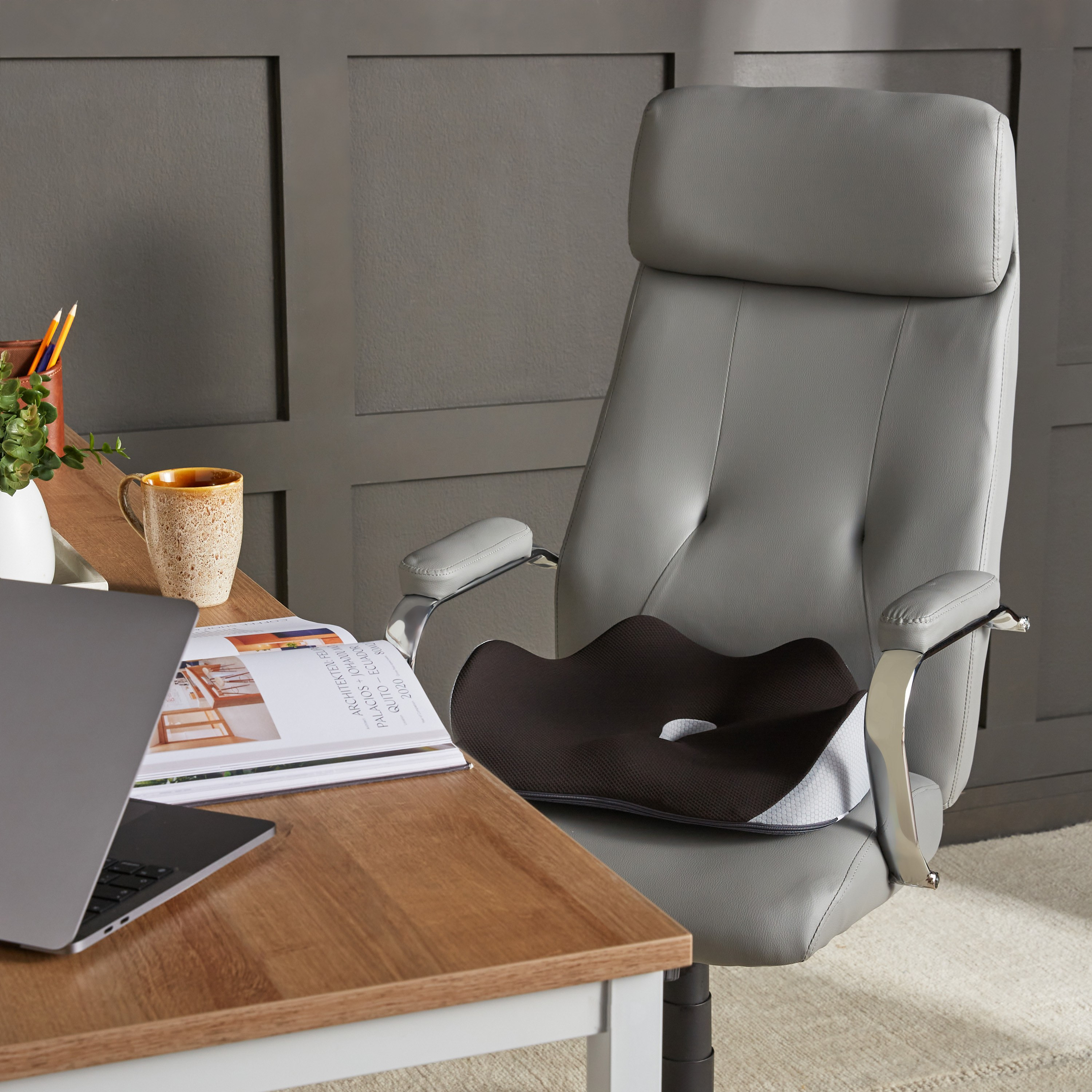 Noir Seat Pad - 45x36 cm-household-cushionsandthrows-chairpads-image-4