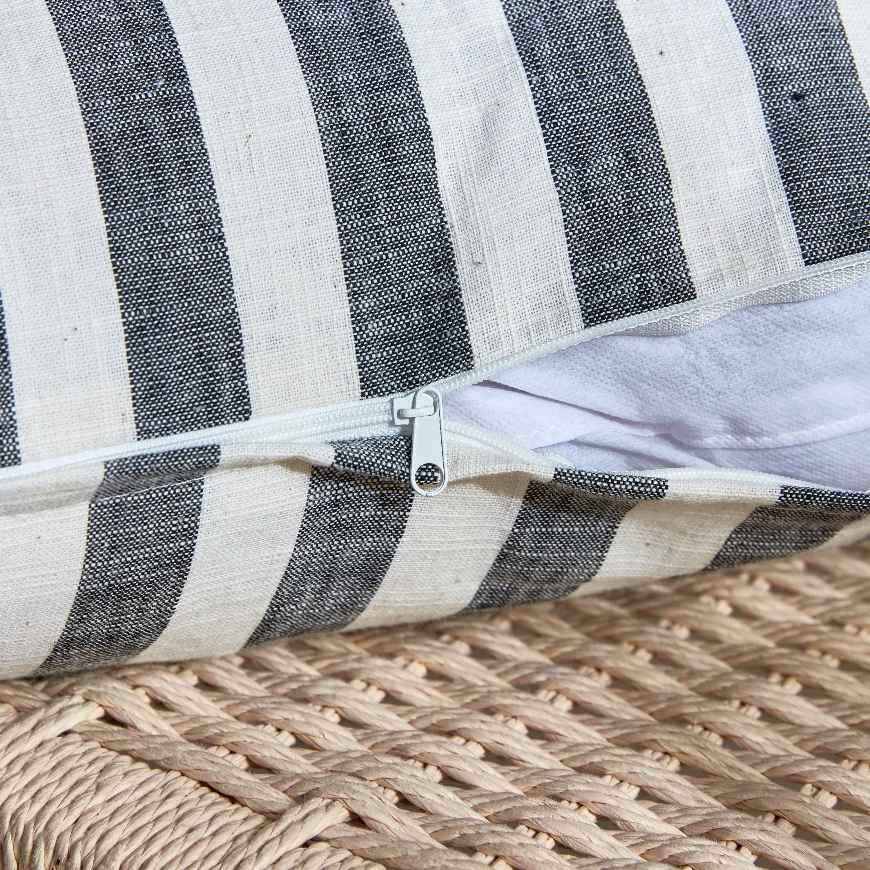 Selen Striped Printed Cushion Cover - 50x50 cm-household-cushionsandthrows-cushioncovers-image-3