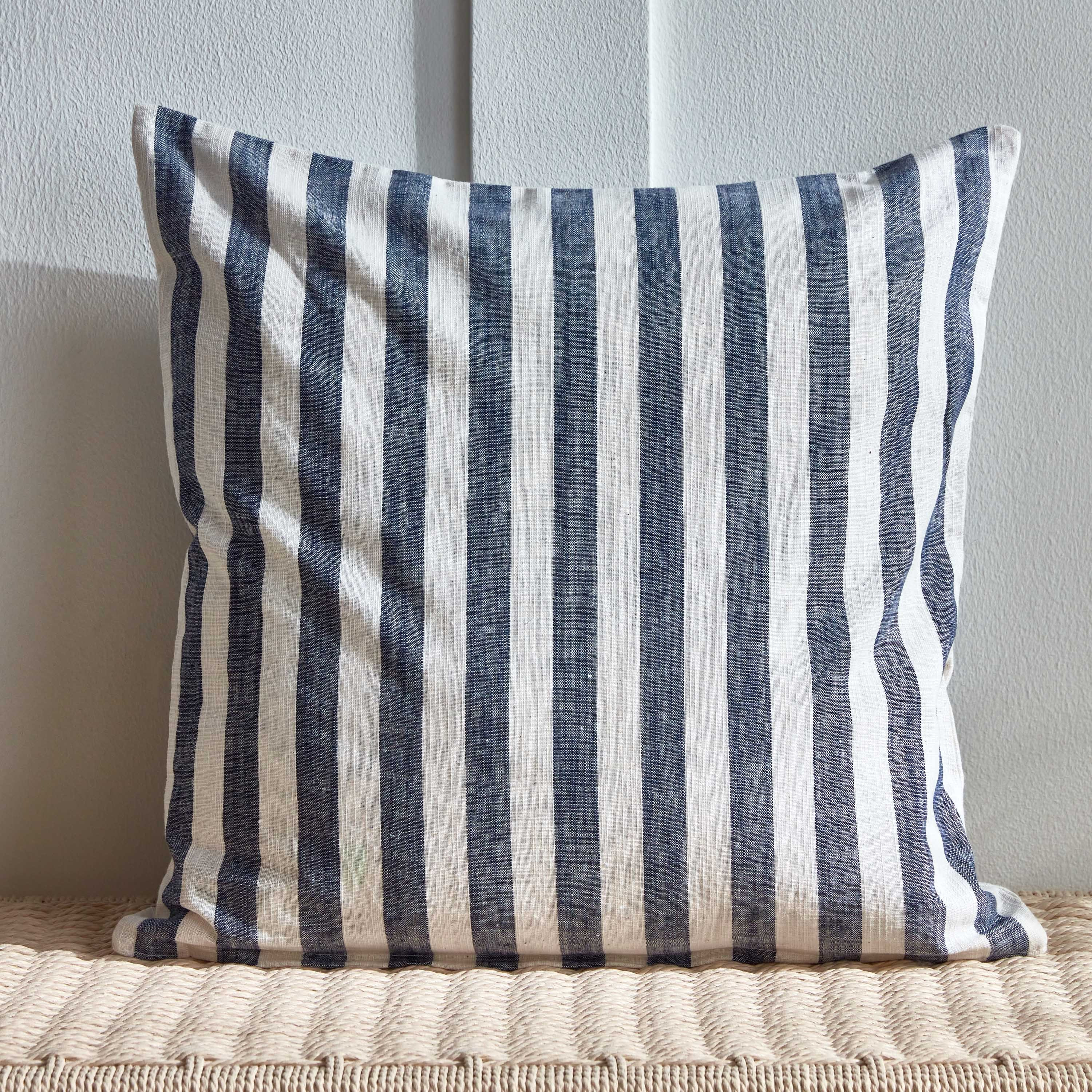 Selen Striped Printed Cushion Cover - 50x50 cm-household-cushionsandthrows-cushioncovers-image-5