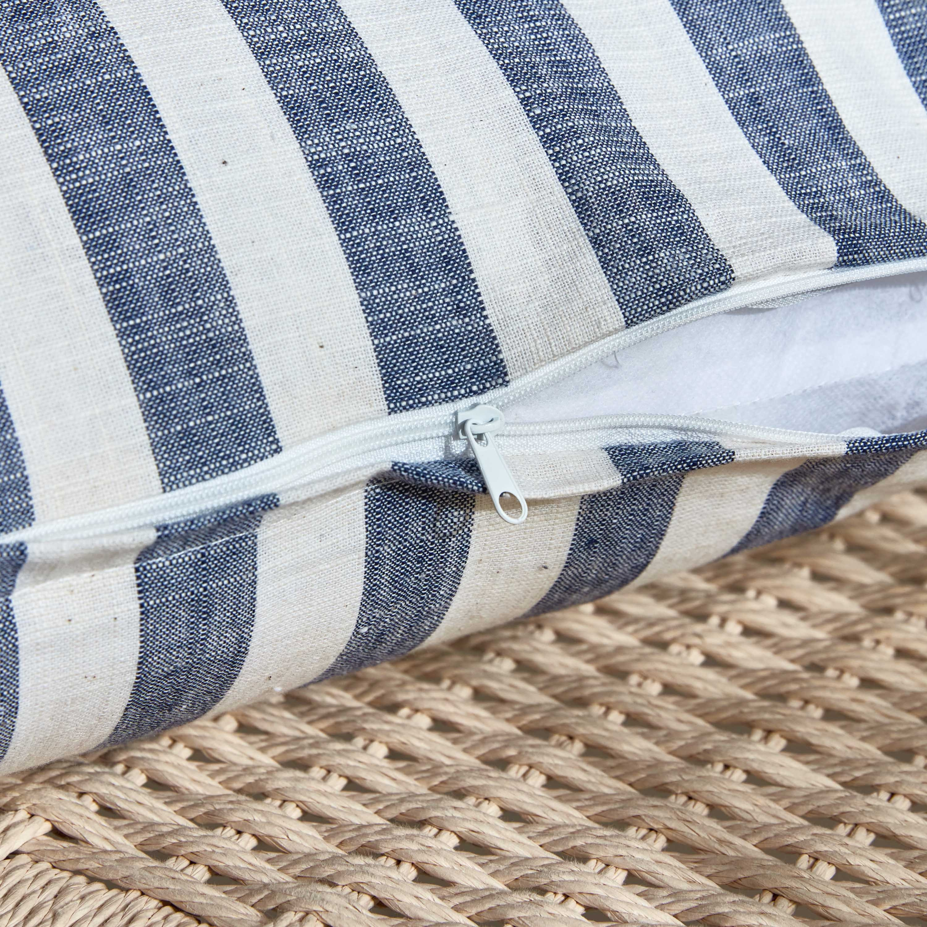 Selen Striped Printed Cushion Cover - 50x50 cm-household-cushionsandthrows-cushioncovers-image-7