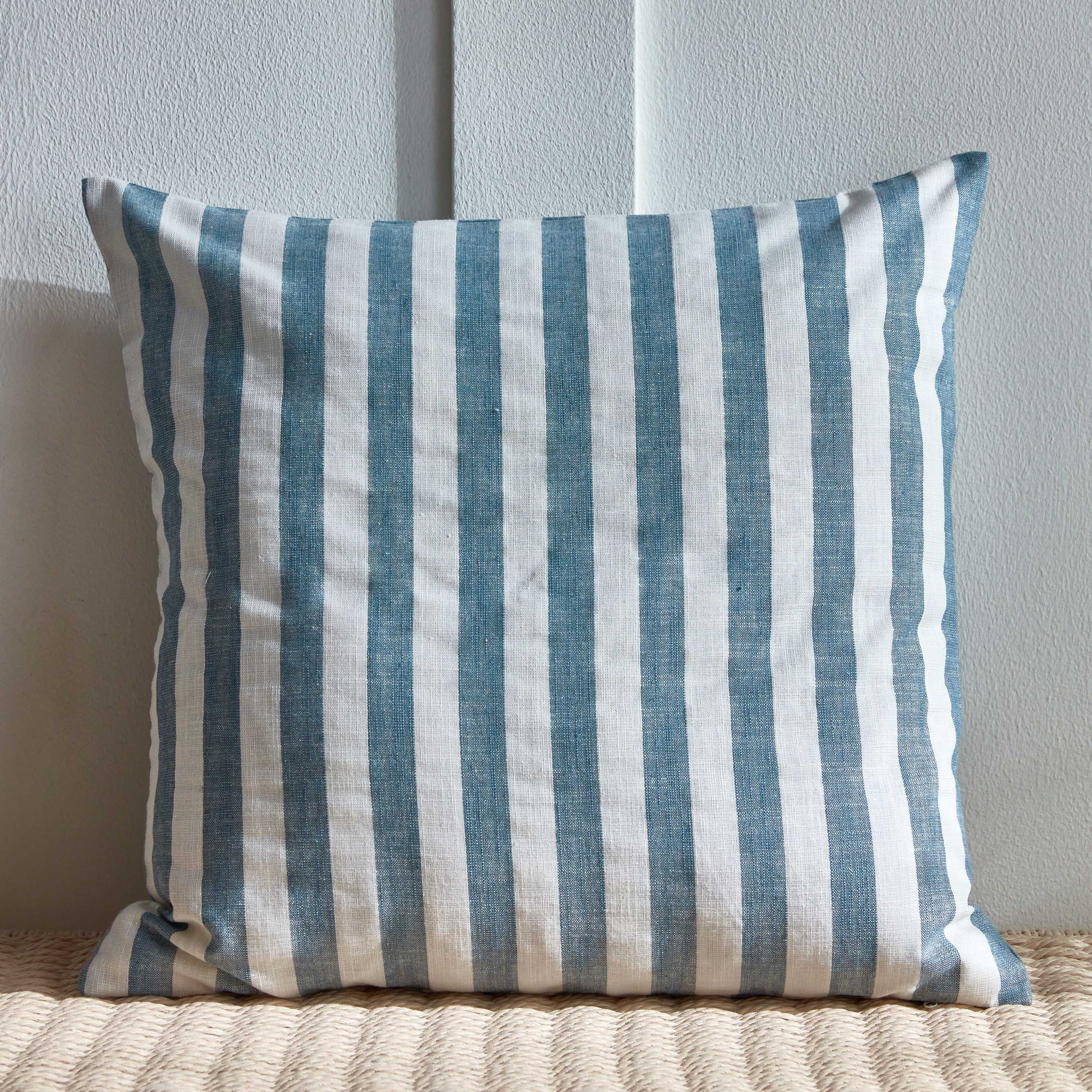 Selen Striped Printed Cushion Cover - 50x50 cm-household-cushionsandthrows-cushioncovers-image-1