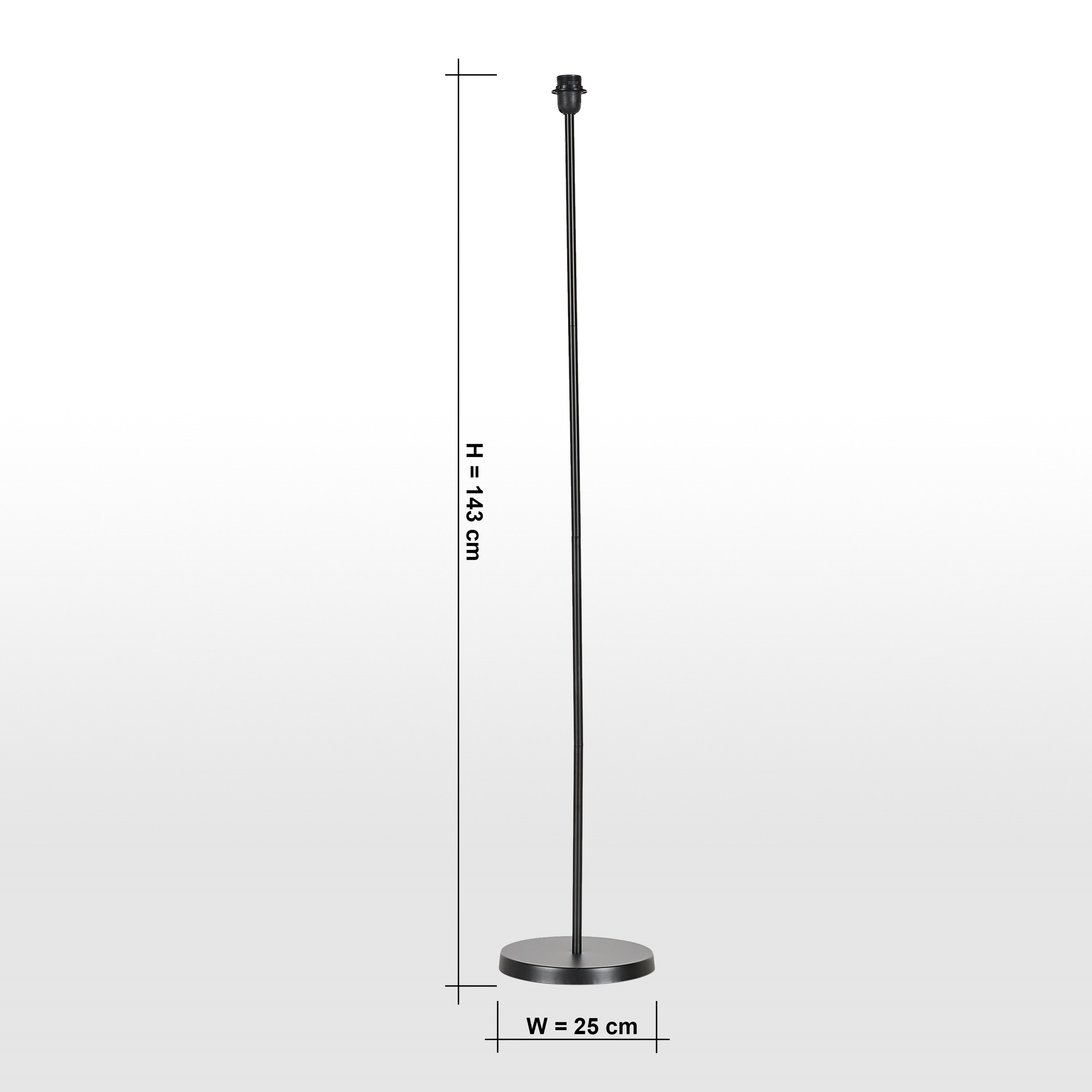 Mix and Match Metal Pole Floor Lamp Base - 143 cm-household-lighting-floorlamps-image-6