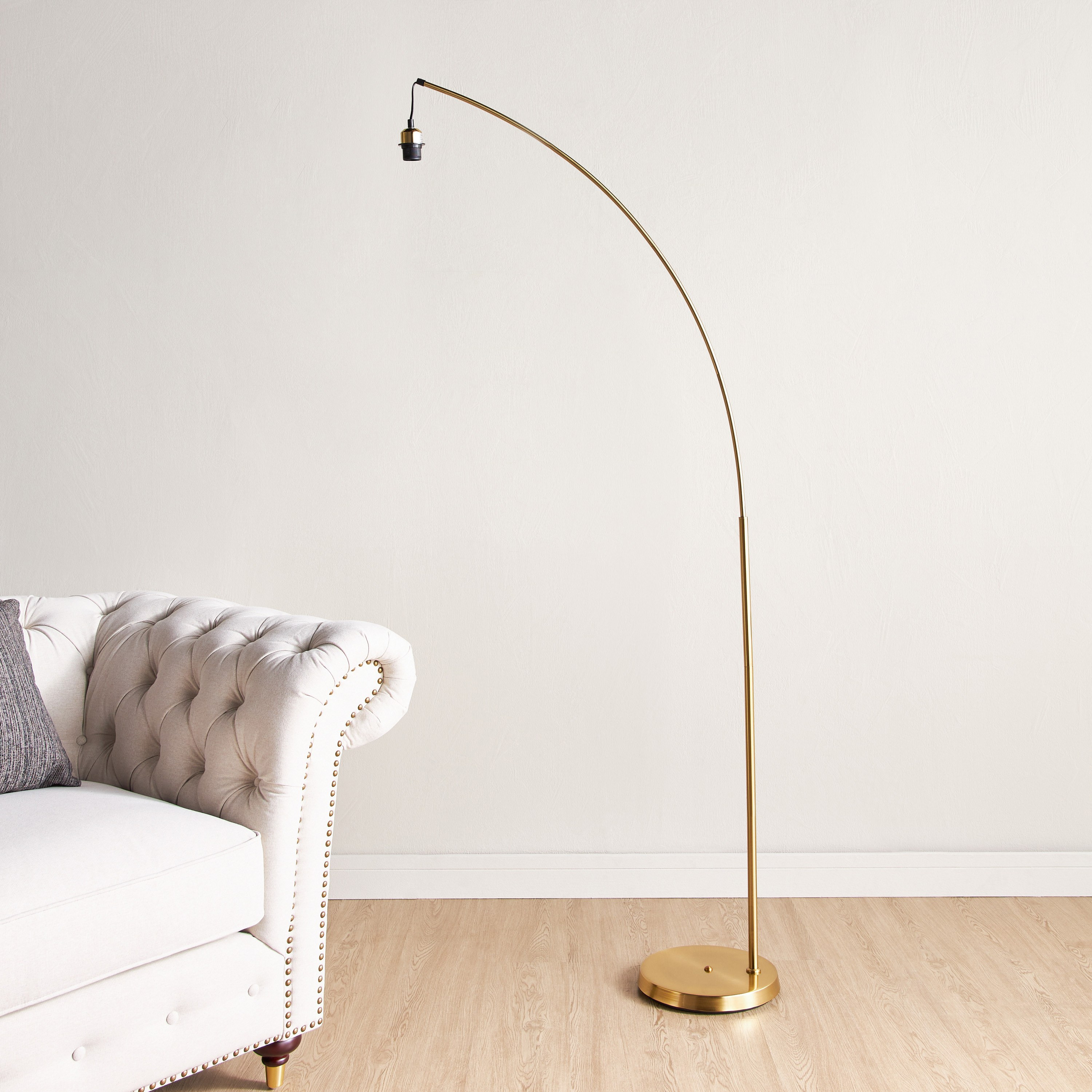 Mix and Match Metal Pole Arc Floor Lamp Base - 185 cm